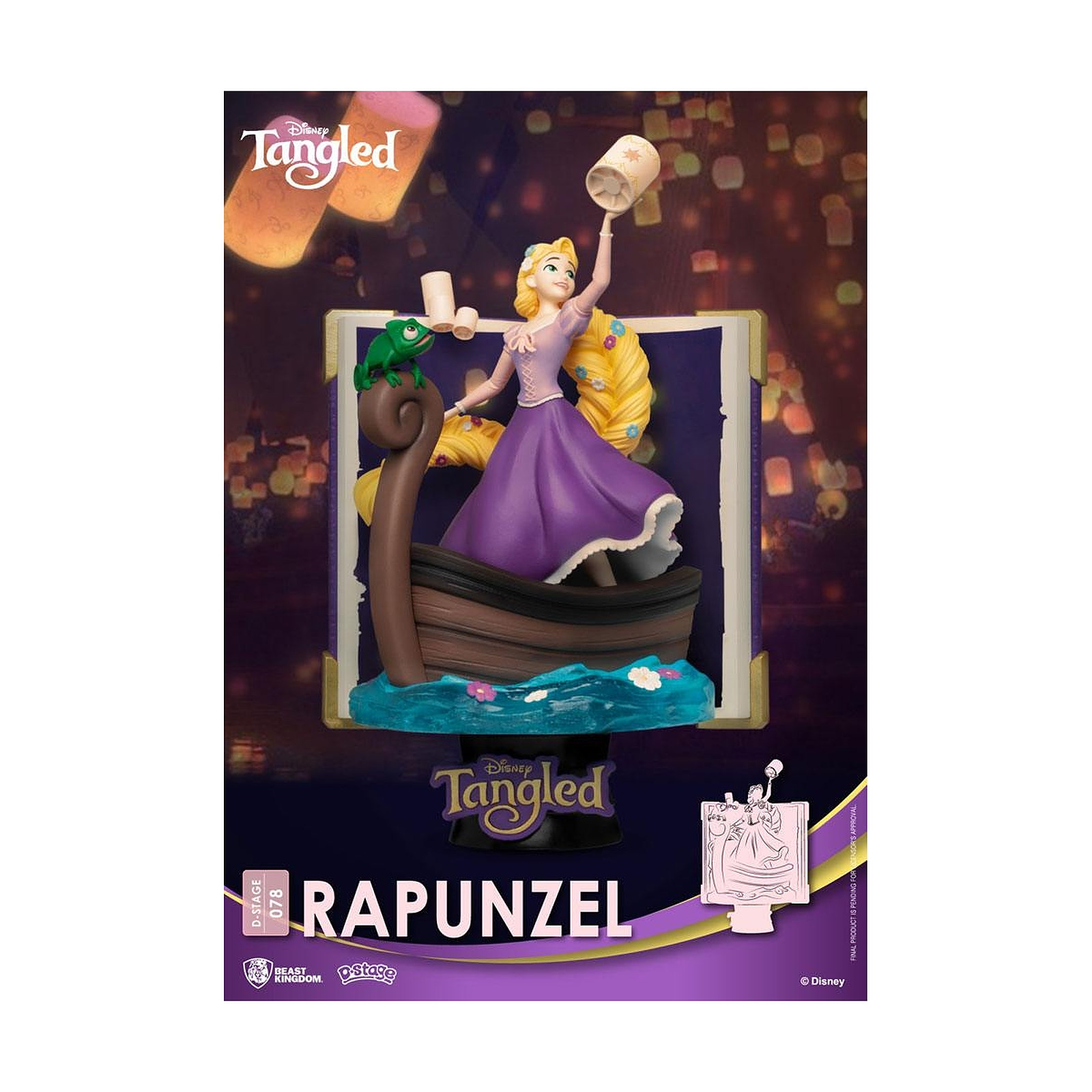 Disney - Diorama D-Stage Story Book Series Rapunzel 15 cm - Figurines Beast Kingdom Toys