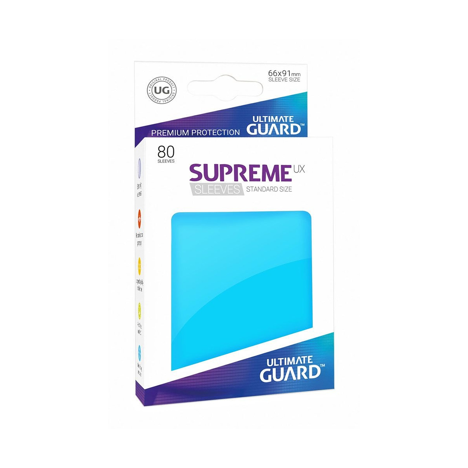Ultimate Guard - 80 pochettes Supreme UX Sleeves taille standard Bleu Clair - Accessoire jeux Ultimate Guard