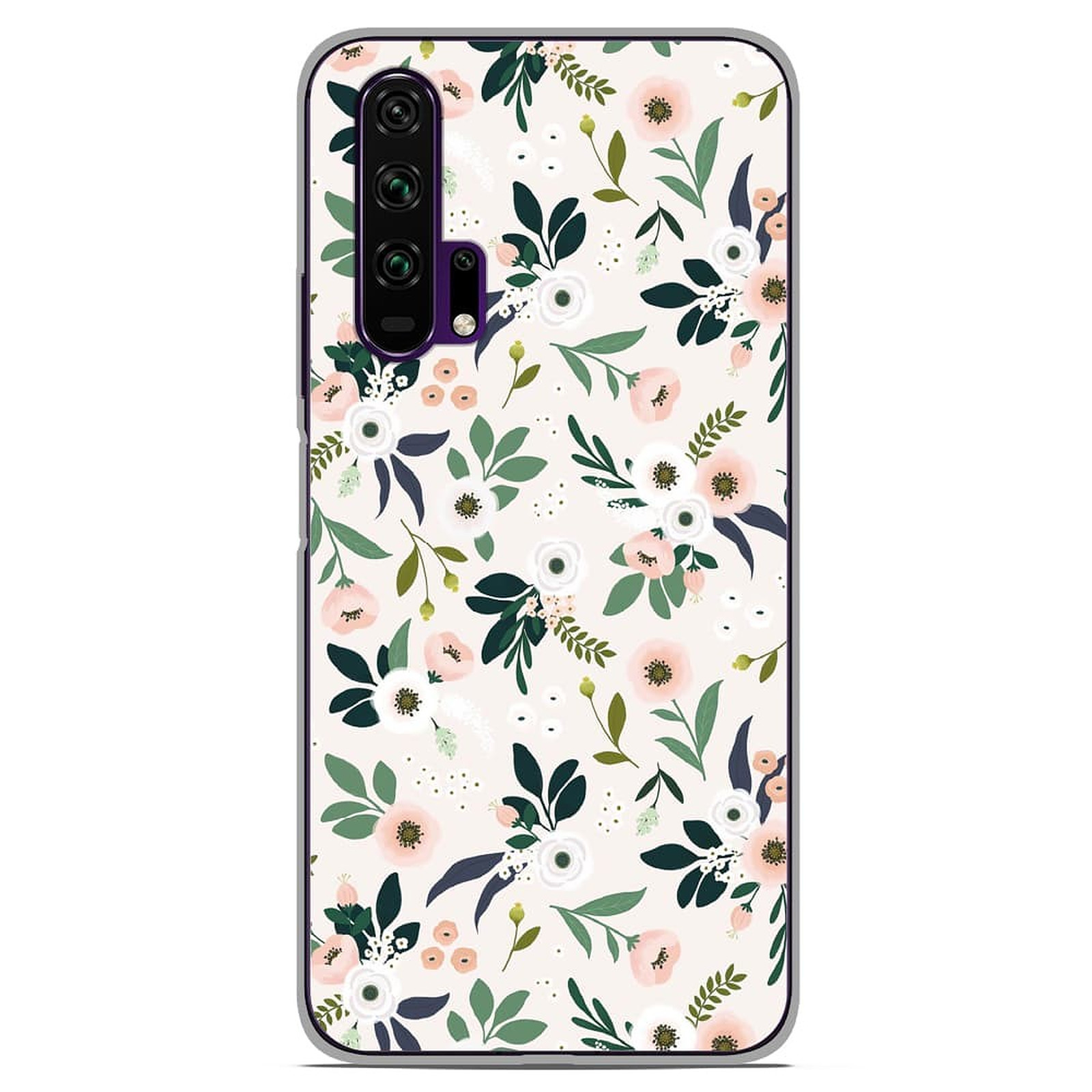 1001 Coques Coque silicone gel Huawei Honor 20 Pro motif Flowers - Coque telephone 1001Coques