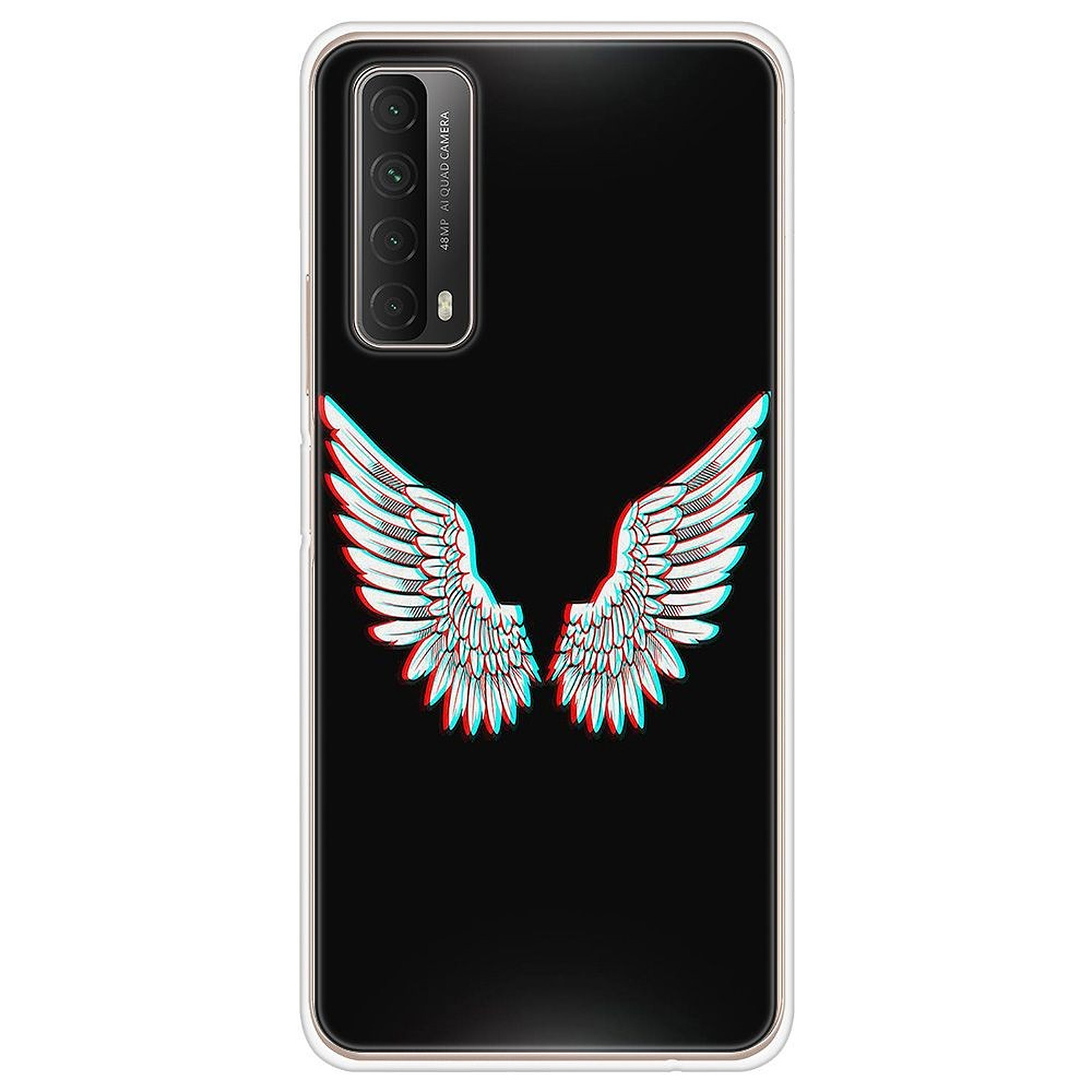 1001 Coques Coque silicone gel Huawei P Smart 2021 motif Ailes d'Ange - Coque telephone 1001Coques