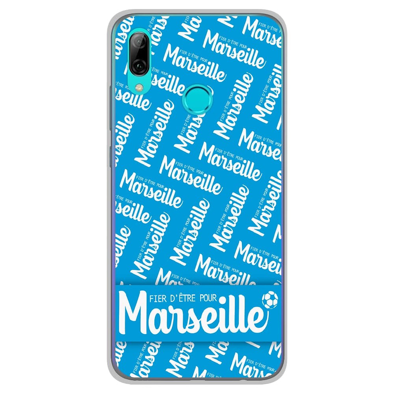 1001 Coques Coque silicone gel Huawei P Smart 2019 motif Fier d'etre pour Marseille - Coque telephone 1001Coques