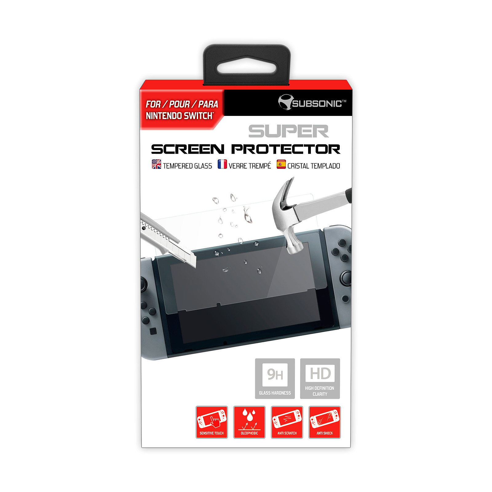 Subsonic Super screen protector pour Nintendo Switch - Accessoires Switch Subsonic