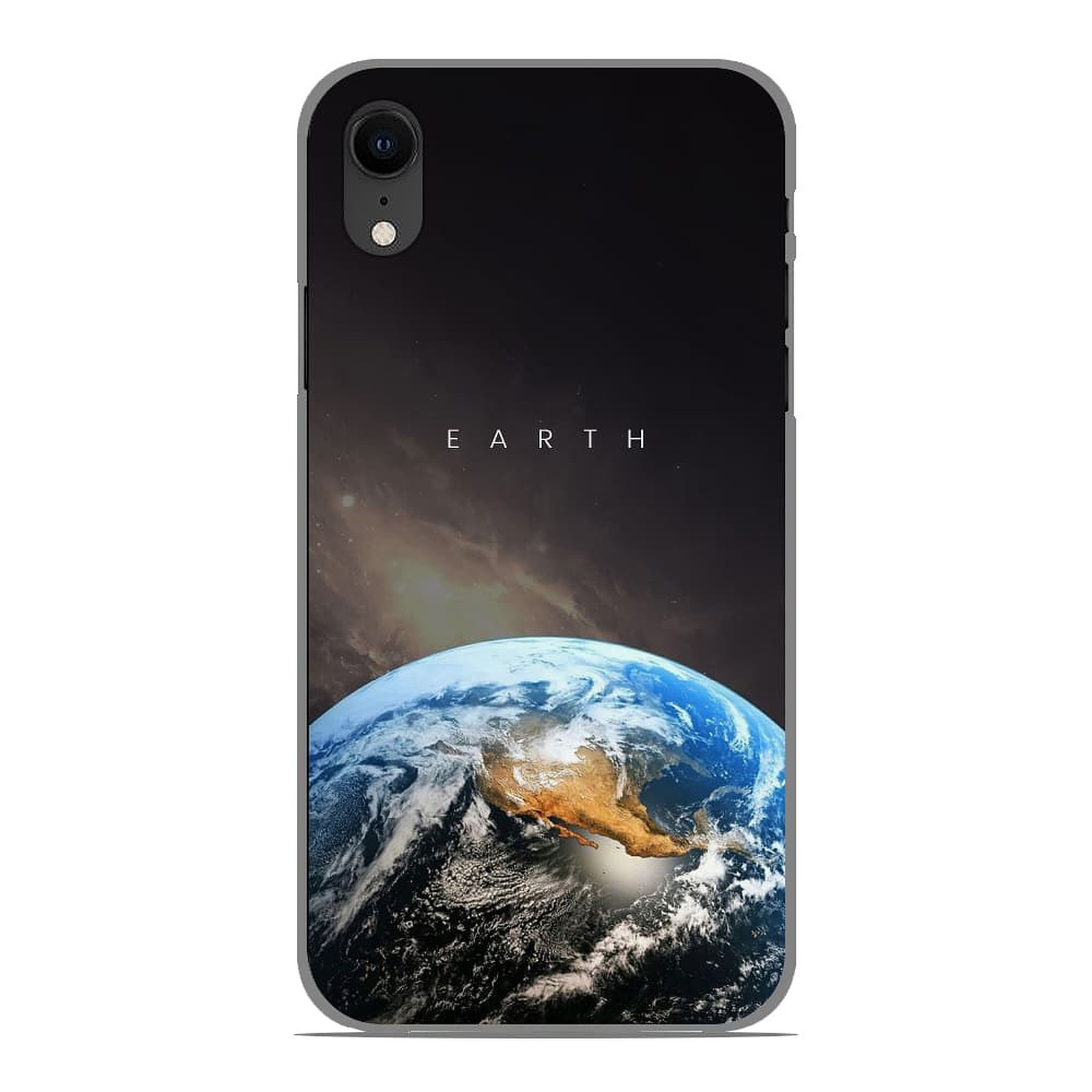 1001 Coques Coque silicone gel Apple iPhone XR motif Earth - Coque telephone 1001Coques