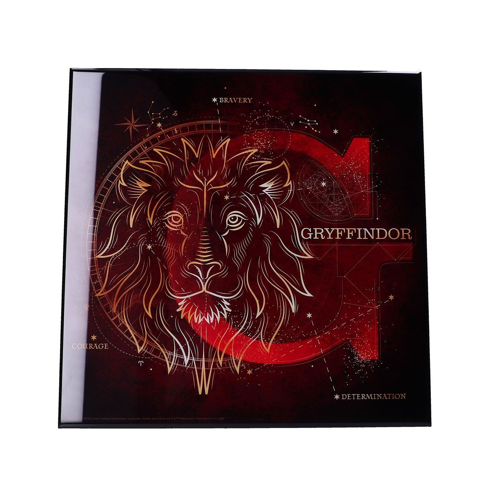 Harry Potter - Decoration murale Crystal Clear Picture Gryffindor Celestial 32 x 32 cm - Posters Nemesis Now