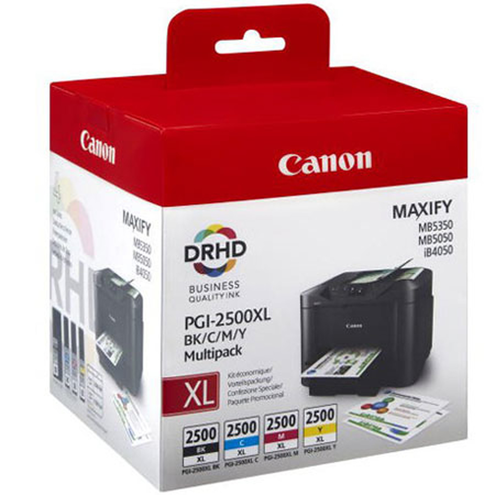 Canon PGI-2500XL - Multipack (Cyan, Magenta, Jaune, Noir) - Cartouche imprimante Canon