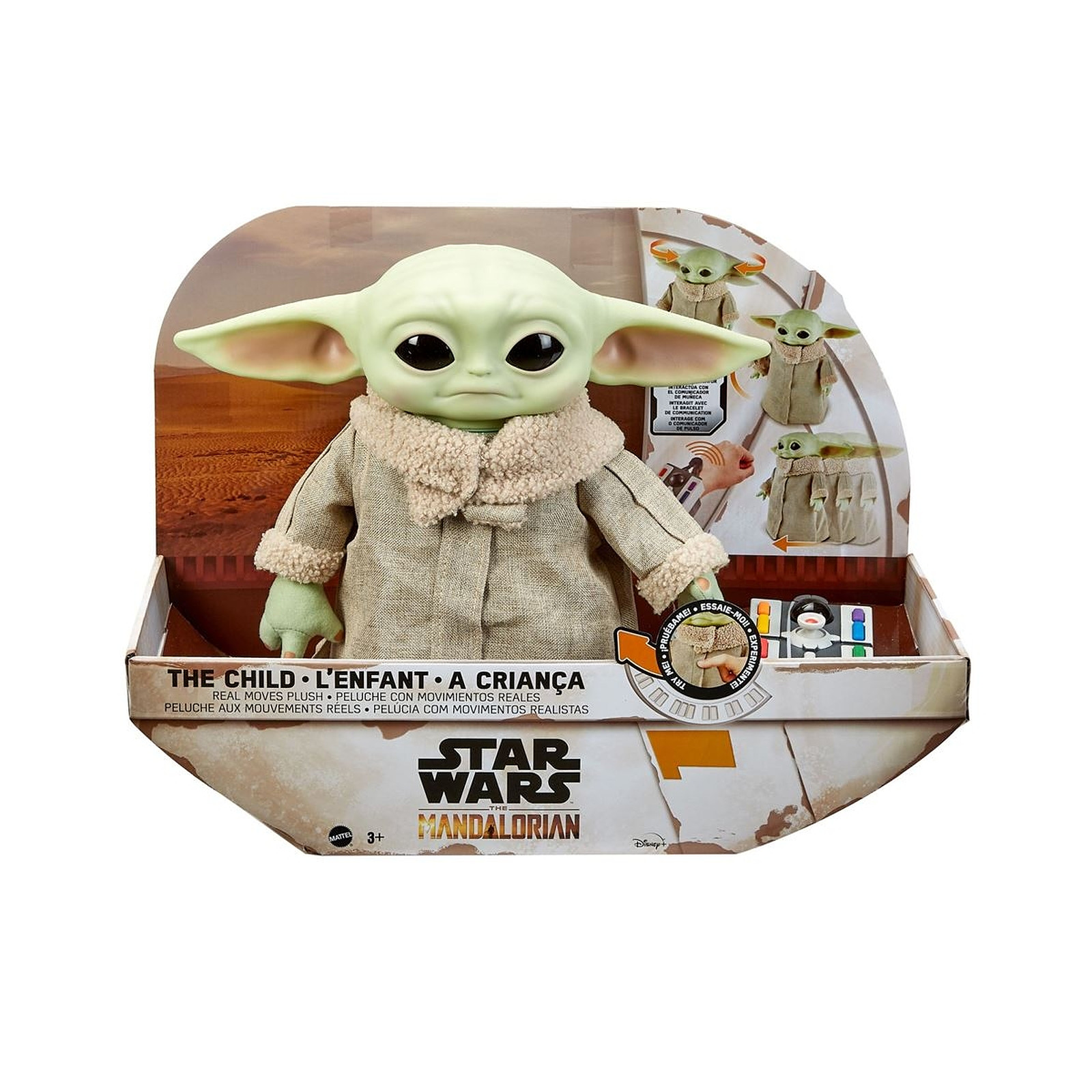 Star Wars The Mandalorian - Peluche electronique The Child 28 cm - Figurines Mattel