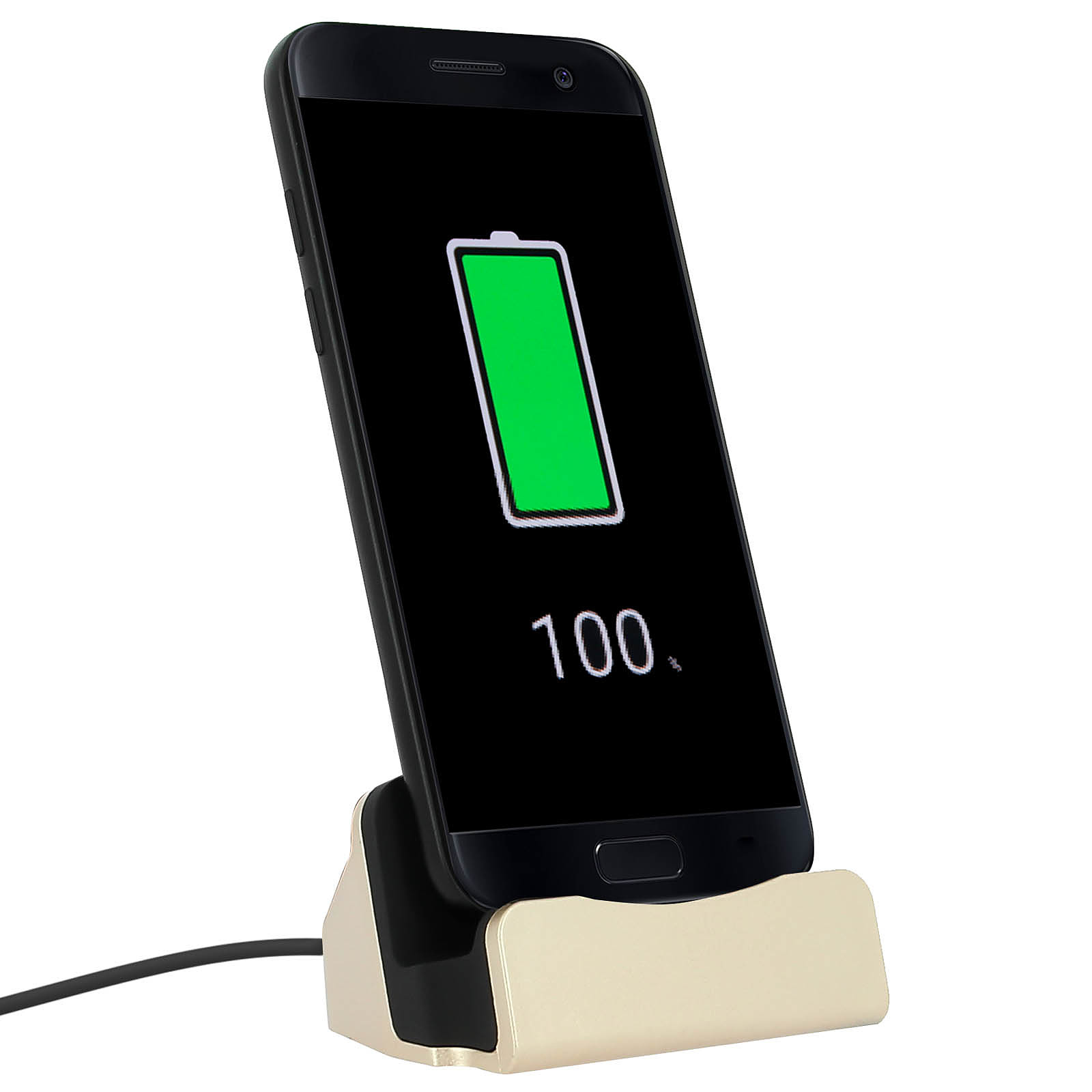 Avizar Station d'accueil Smartphone Charge & Synchro connecteur USB type C - Or - Chargeur telephone Avizar