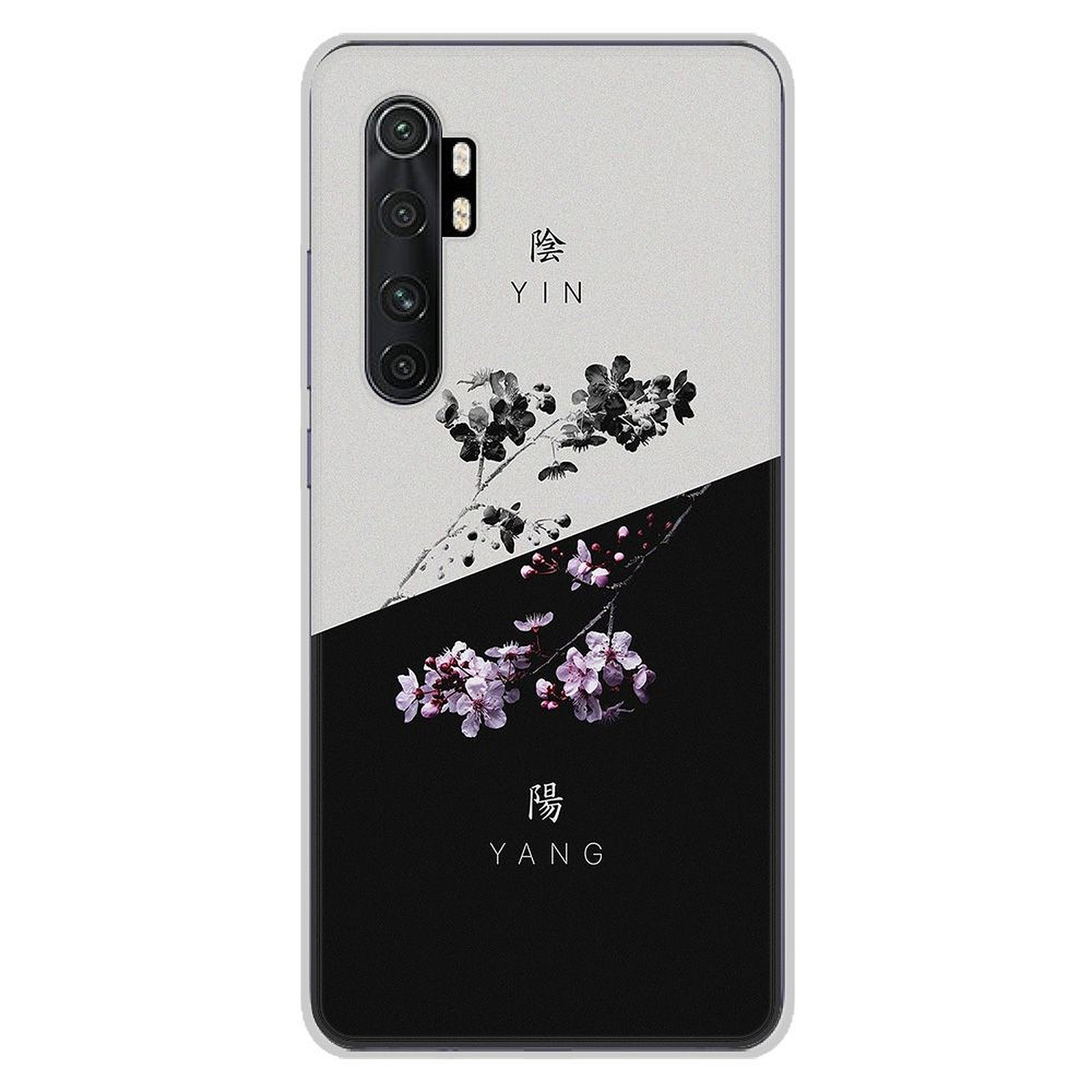1001 Coques Coque silicone gel Xiaomi Mi Note 10 lite motif Yin et Yang - Coque telephone 1001Coques
