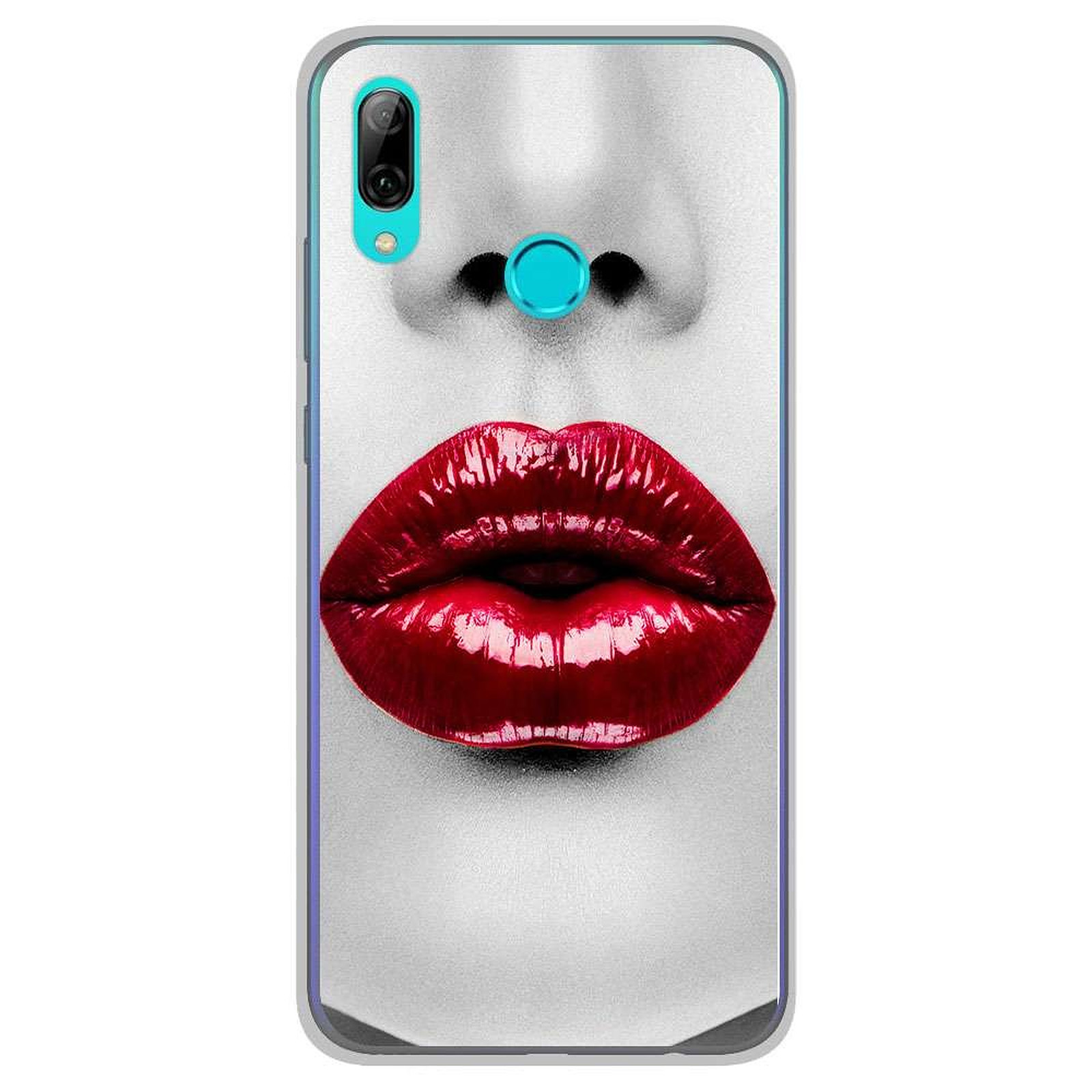 1001 Coques Coque silicone gel Huawei P Smart 2019 motif Lèvres Rouges - Coque telephone 1001Coques
