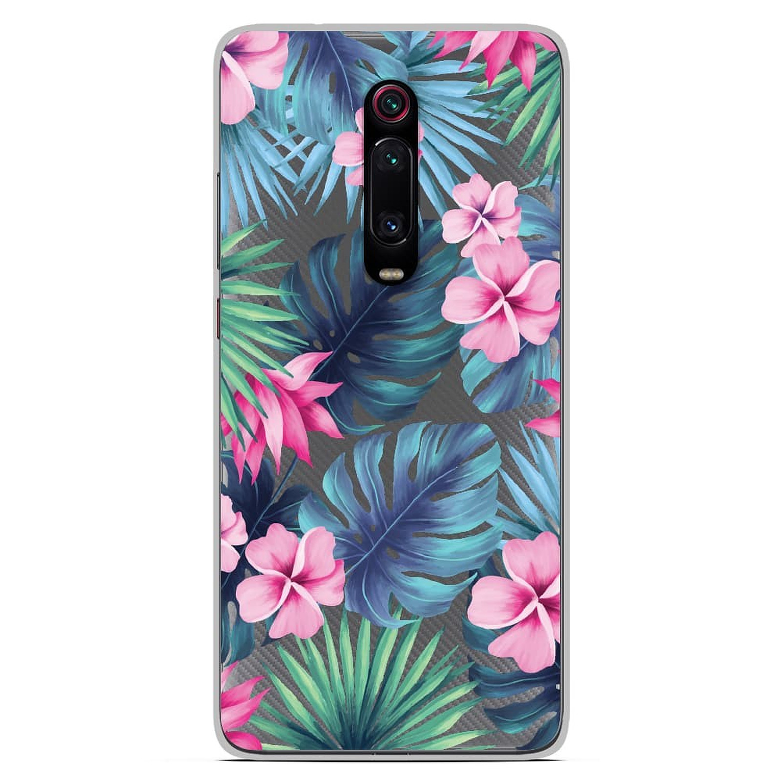 1001 Coques Coque silicone gel Xiaomi Mi 9T motif Tropical Aquarelle - Coque telephone 1001Coques