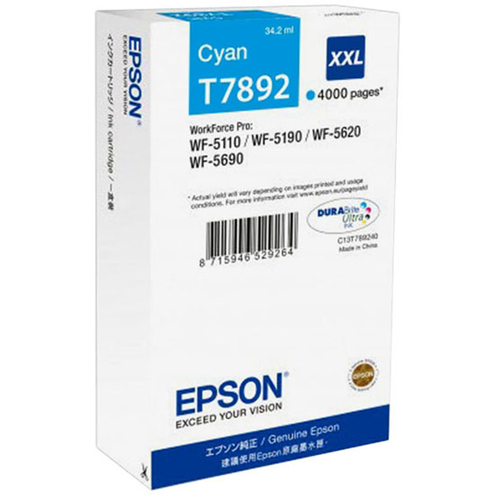 Epson T7892 (C13T789240) - Cartouche imprimante Epson