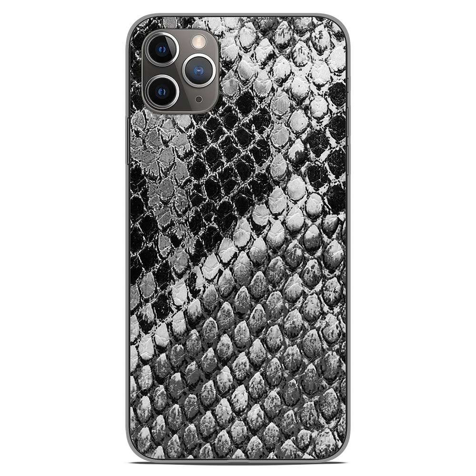 1001 Coques Coque silicone gel Apple iPhone 11 Pro Max motif Texture Python - Coque telephone 1001Coques