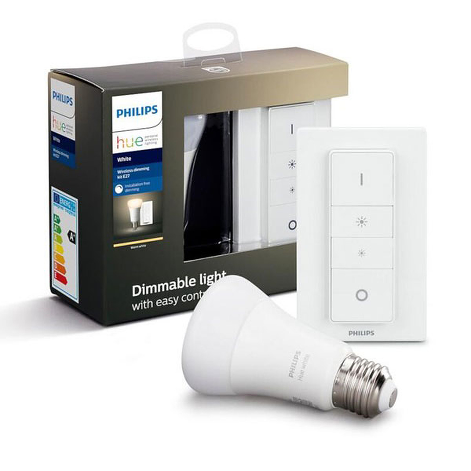 Philips Hue White Kit Dimming E27 9 W Bluetooth - Ampoule connectee Philips