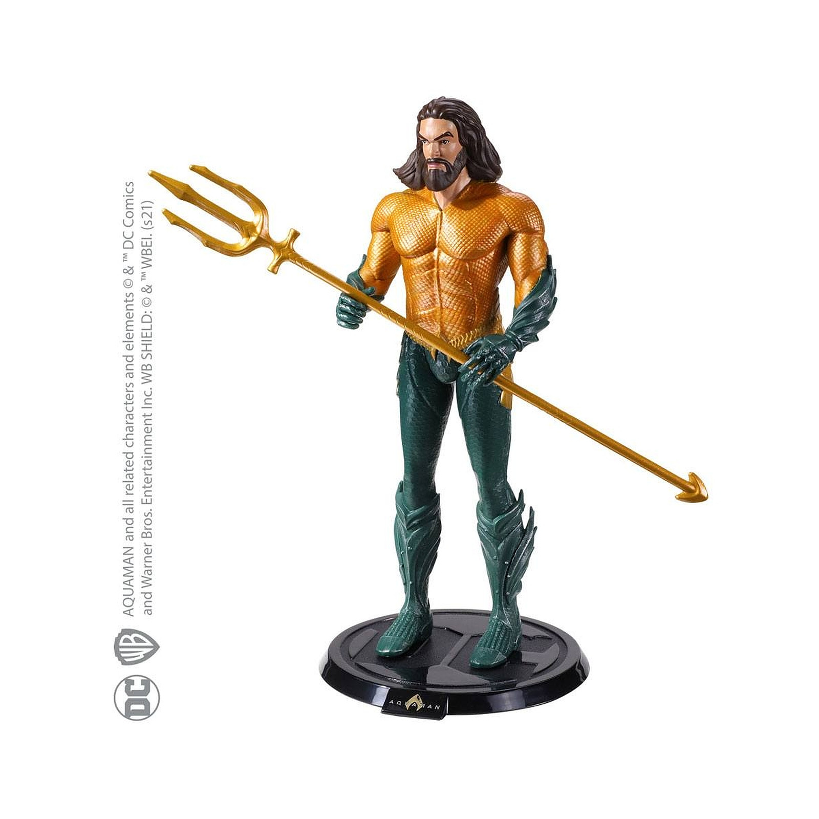 DC Comics - Figurine flexible Bendyfigs Aquaman 19 cm - Figurines Noble Collection
