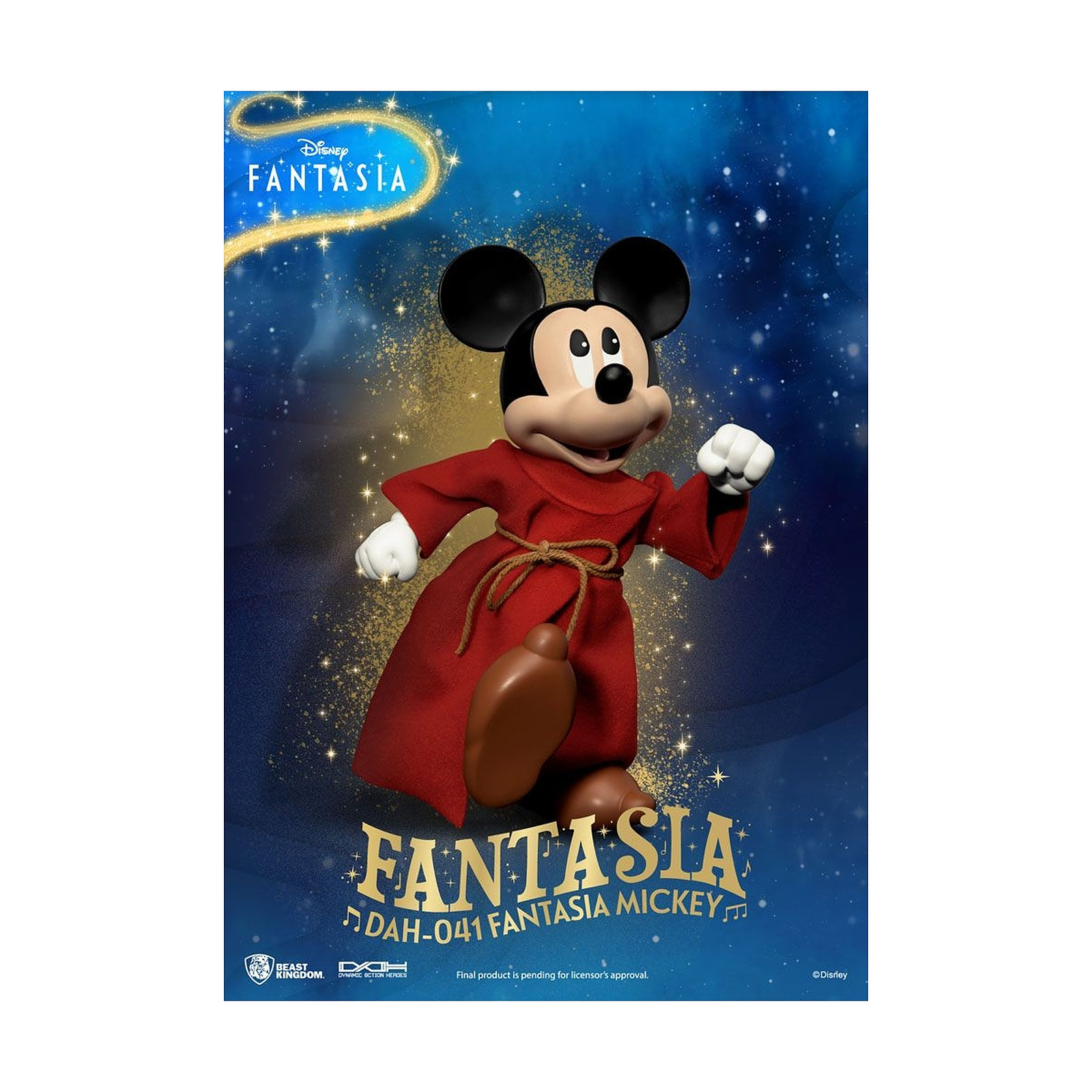 Disney Classic - Figurine Dynamic Action Heroes 1/9 Mickey Fantasia 21 cm - Figurines Beast Kingdom Toys