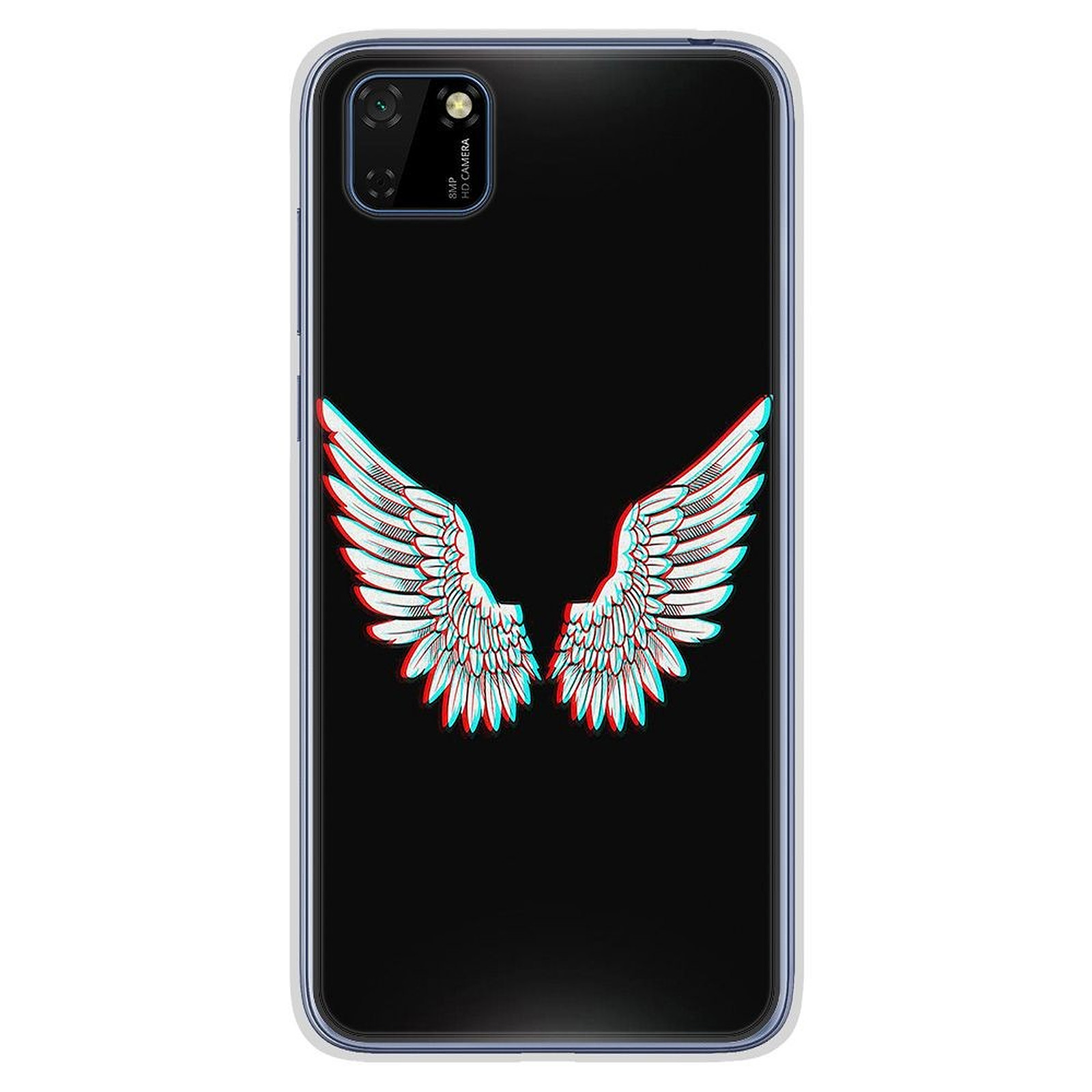 1001 Coques Coque silicone gel Huawei Y5P motif Ailes d'Ange - Coque telephone 1001Coques