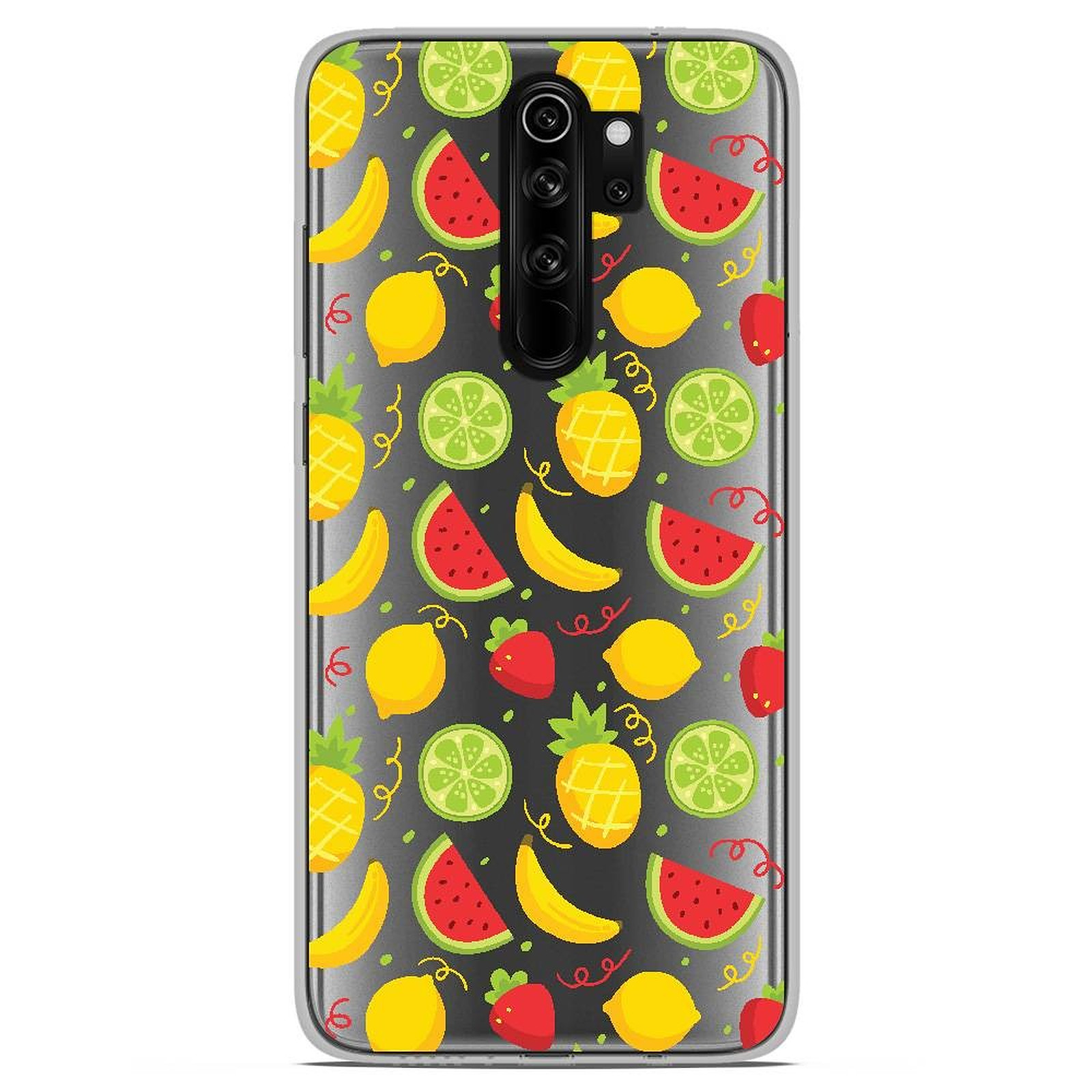 1001 Coques Coque silicone gel Xiaomi Redmi Note 8 Pro motif Fruits tropicaux - Coque telephone 1001Coques