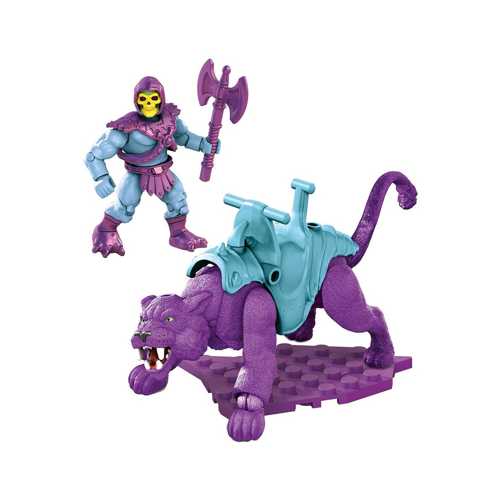 Les Maitres de l'Univers - Jeu de construction Mega Construx Probuilders Skeletor & Panthor - Figurines Mattel