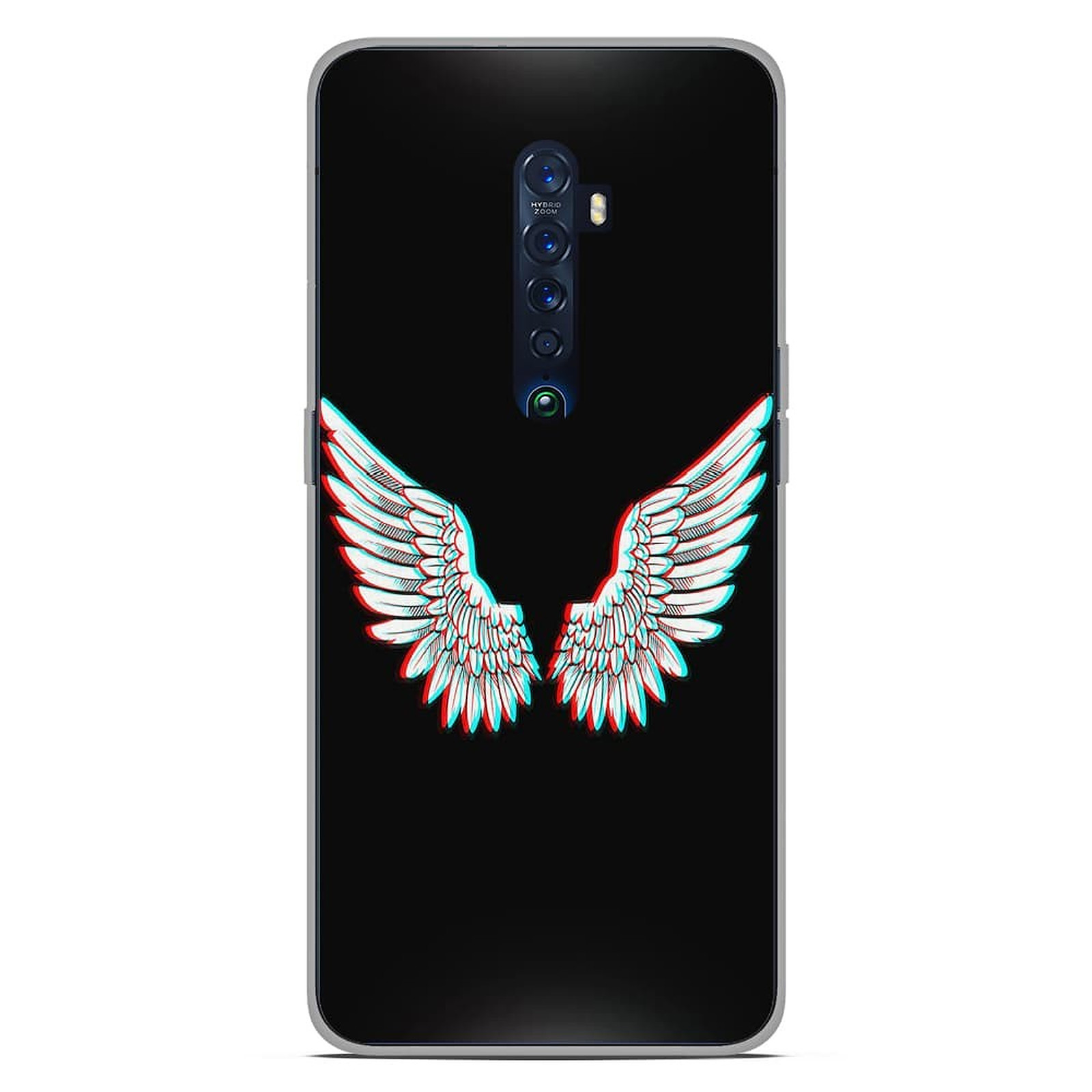 1001 Coques Coque silicone gel Oppo Reno 2 motif Ailes d'Ange - Coque telephone 1001Coques