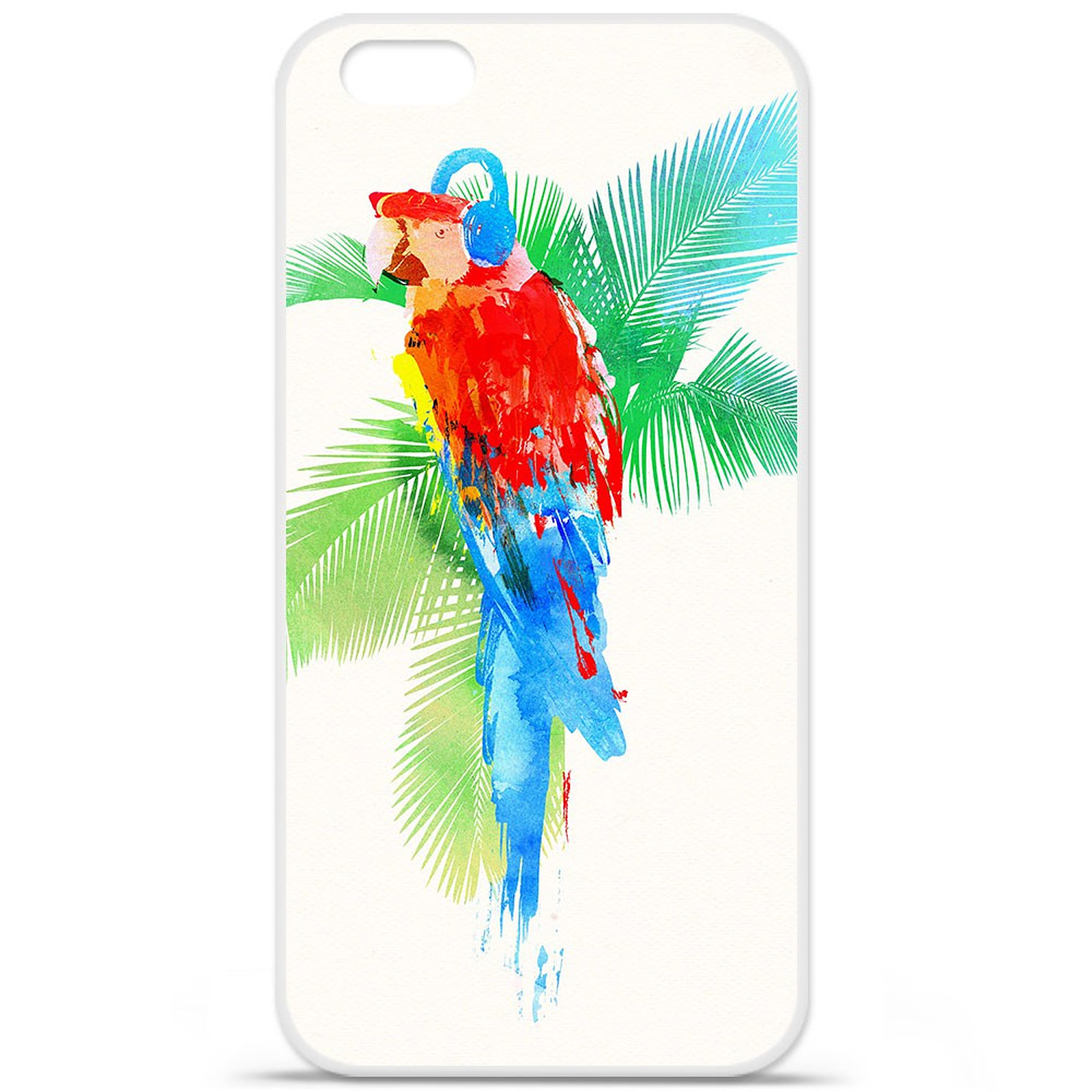 1001 Coques Coque silicone gel Apple IPhone 7 Plus motif RF Tropical party - Coque telephone 1001Coques