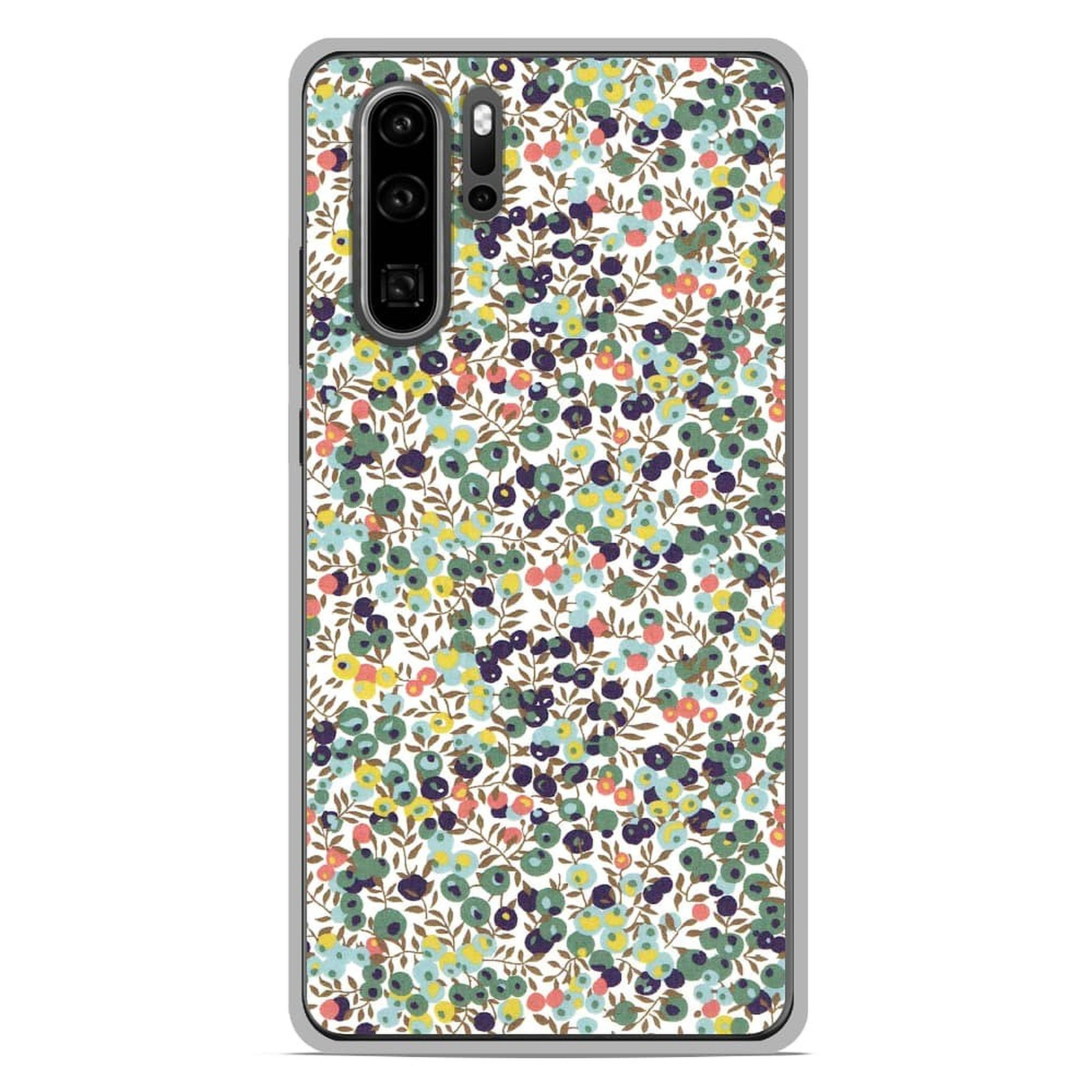 1001 Coques Coque silicone gel Huawei P30 Pro motif Liberty Wiltshire Vert - Coque telephone 1001Coques
