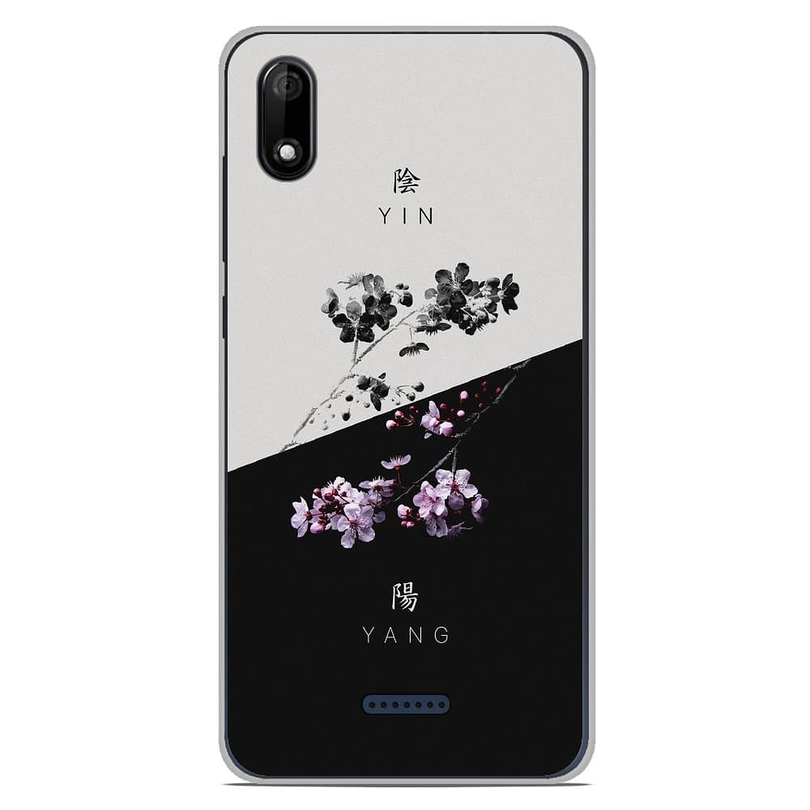 1001 Coques Coque silicone gel Wiko Y80 motif Yin et Yang - Coque telephone 1001Coques