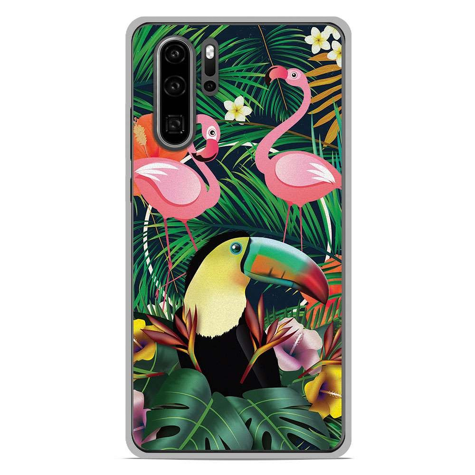 1001 Coques Coque silicone gel Huawei P30 Pro motif Tropical Toucan - Coque telephone 1001Coques