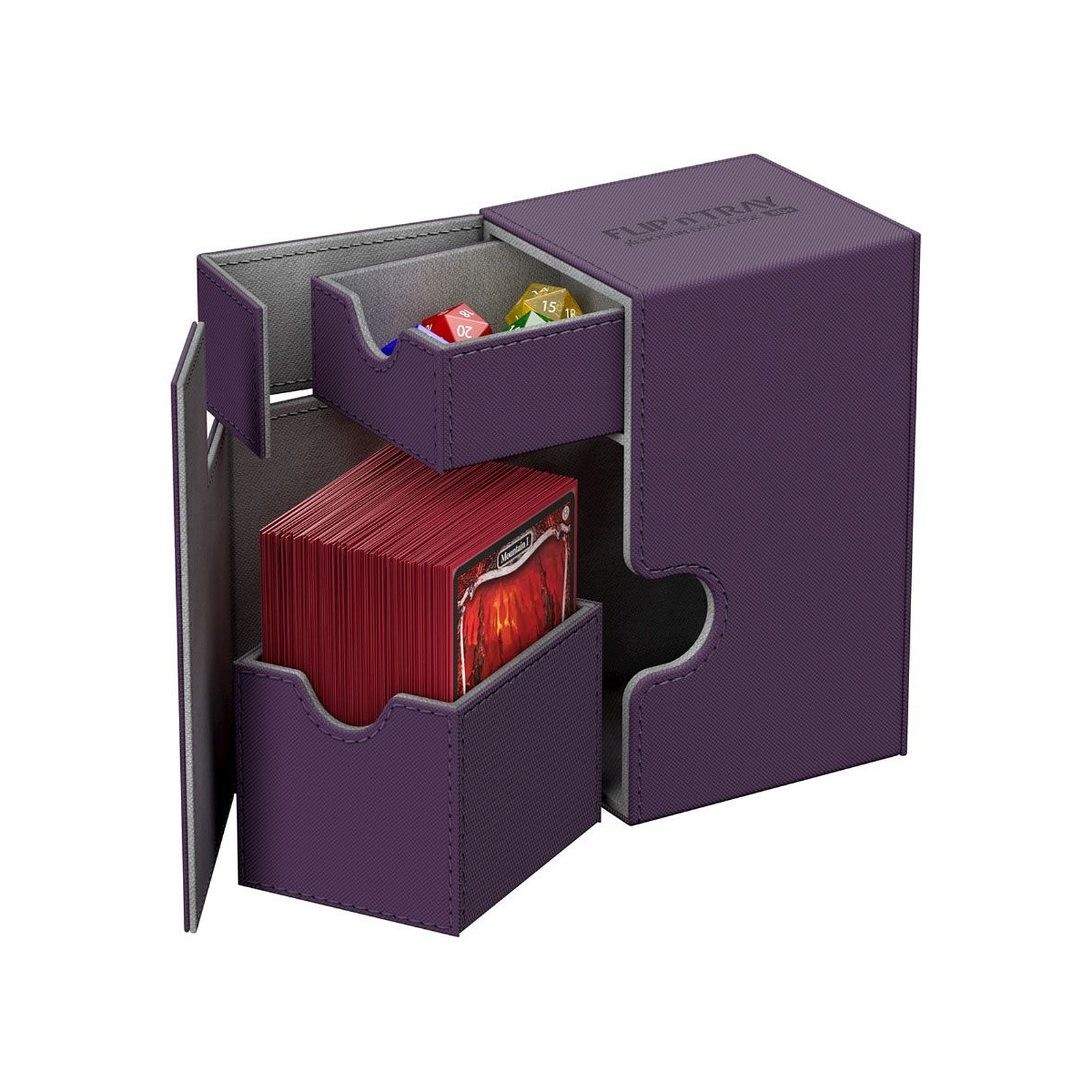 Ultimate Guard - Flip'n'Tray Deck Case 80+ taille standard XenoSkin Violet - Accessoire jeux Ultimate Guard