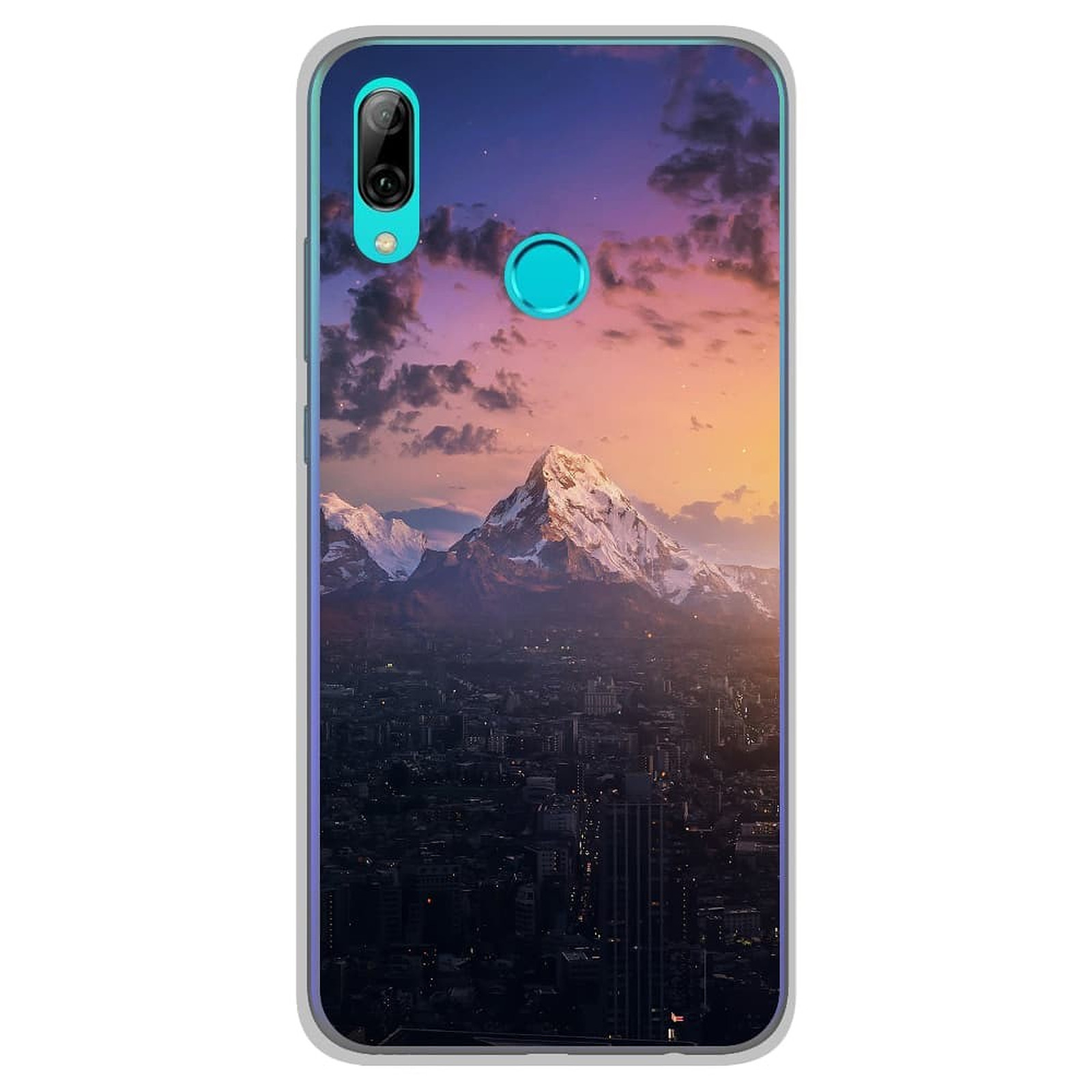 1001 Coques Coque silicone gel Huawei P Smart 2019 motif Montagnes urbaines - Coque telephone 1001Coques