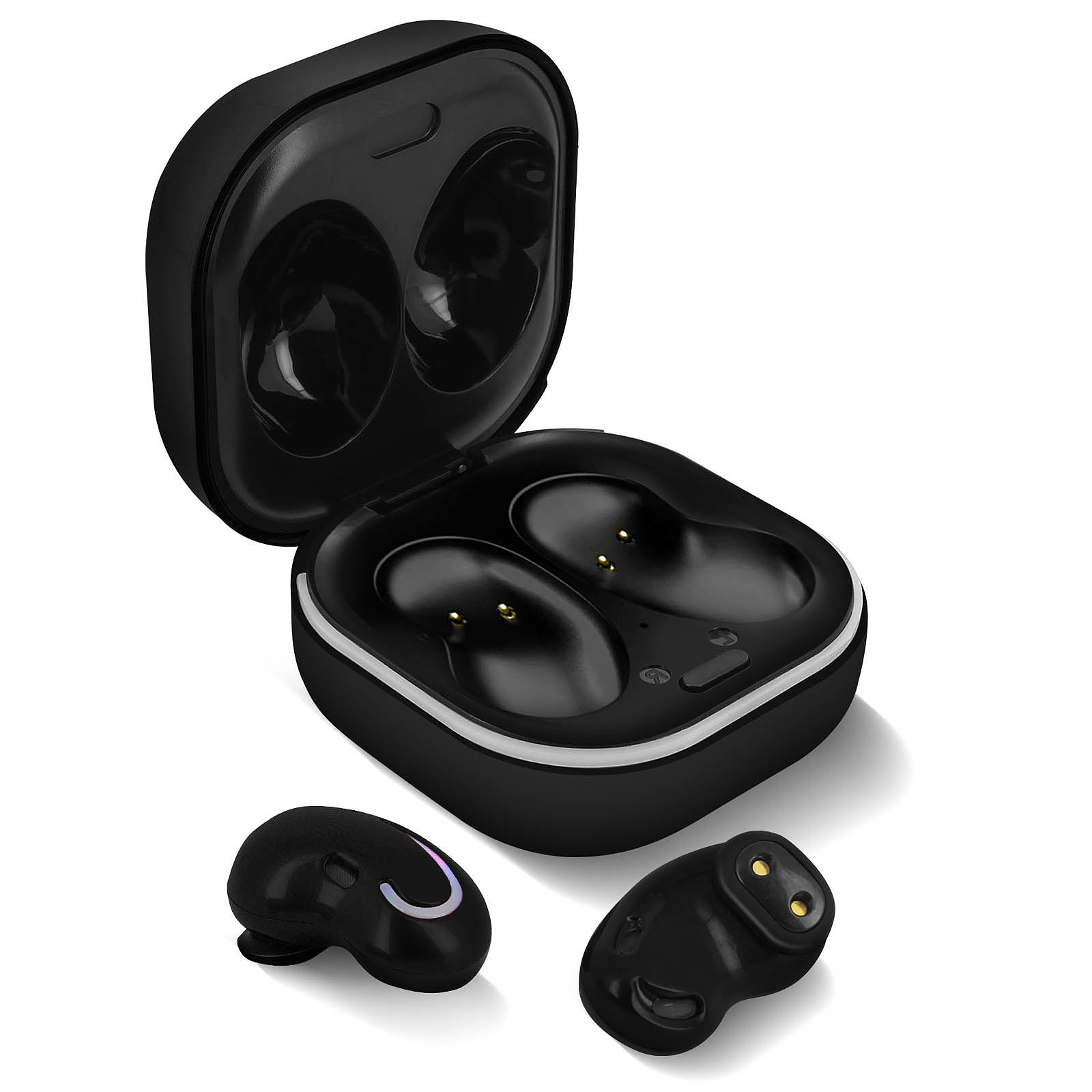 Avizar acouteurs Sans Fil Bluetooth 5.1 Son Stereo 6D Surround Autonomie 15h Noir - Kit pieton et Casque Avizar