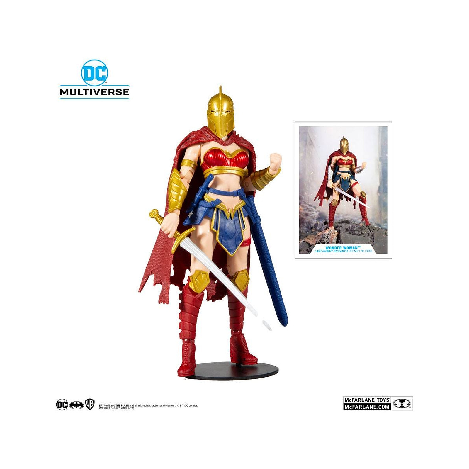 DC Comics - Figurine DC Multiverse LKOE Wonder Woman with Helmet of Fate 18 cm - Figurines McFarlane Toys