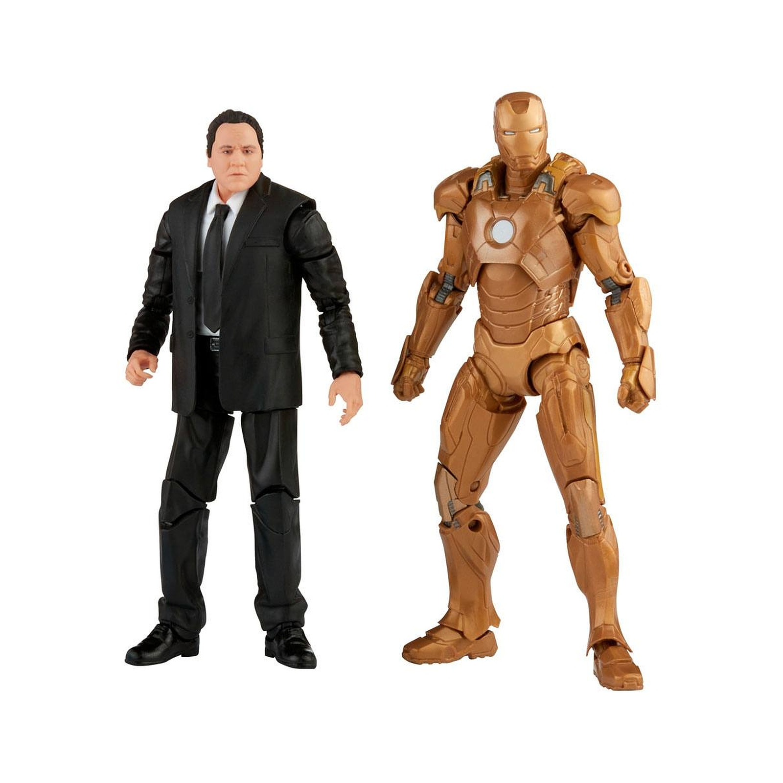 Marvel - Pack 2 figurines 2021 The Infinity Saga Marvel Legends Happy Hogan & Iron Man (Iron M - Figurines Hasbro