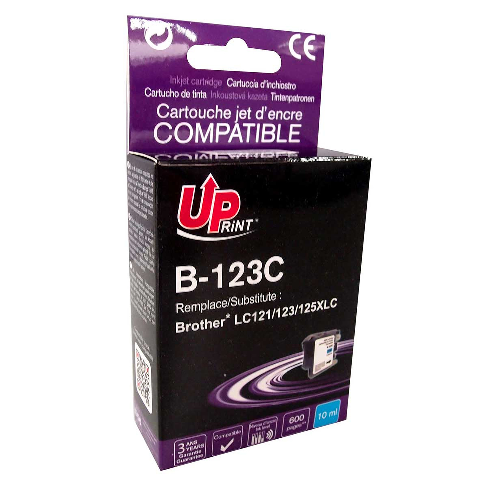UPrint B-123C Cyan - Cartouche imprimante UPrint