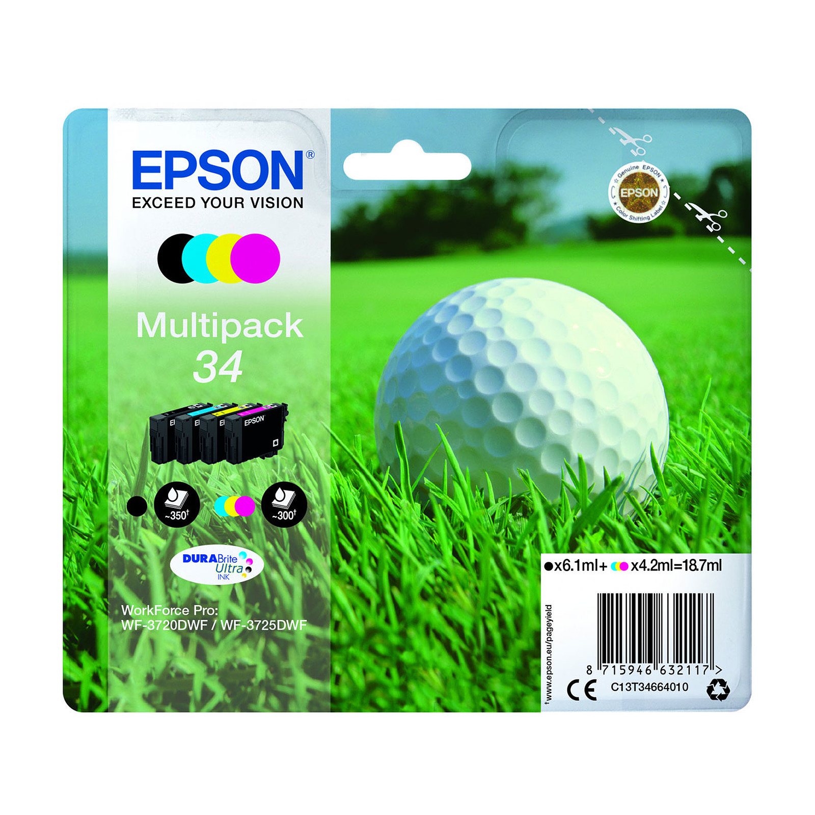 Epson Balle de Golf Multipack 34 - Cartouche imprimante Epson