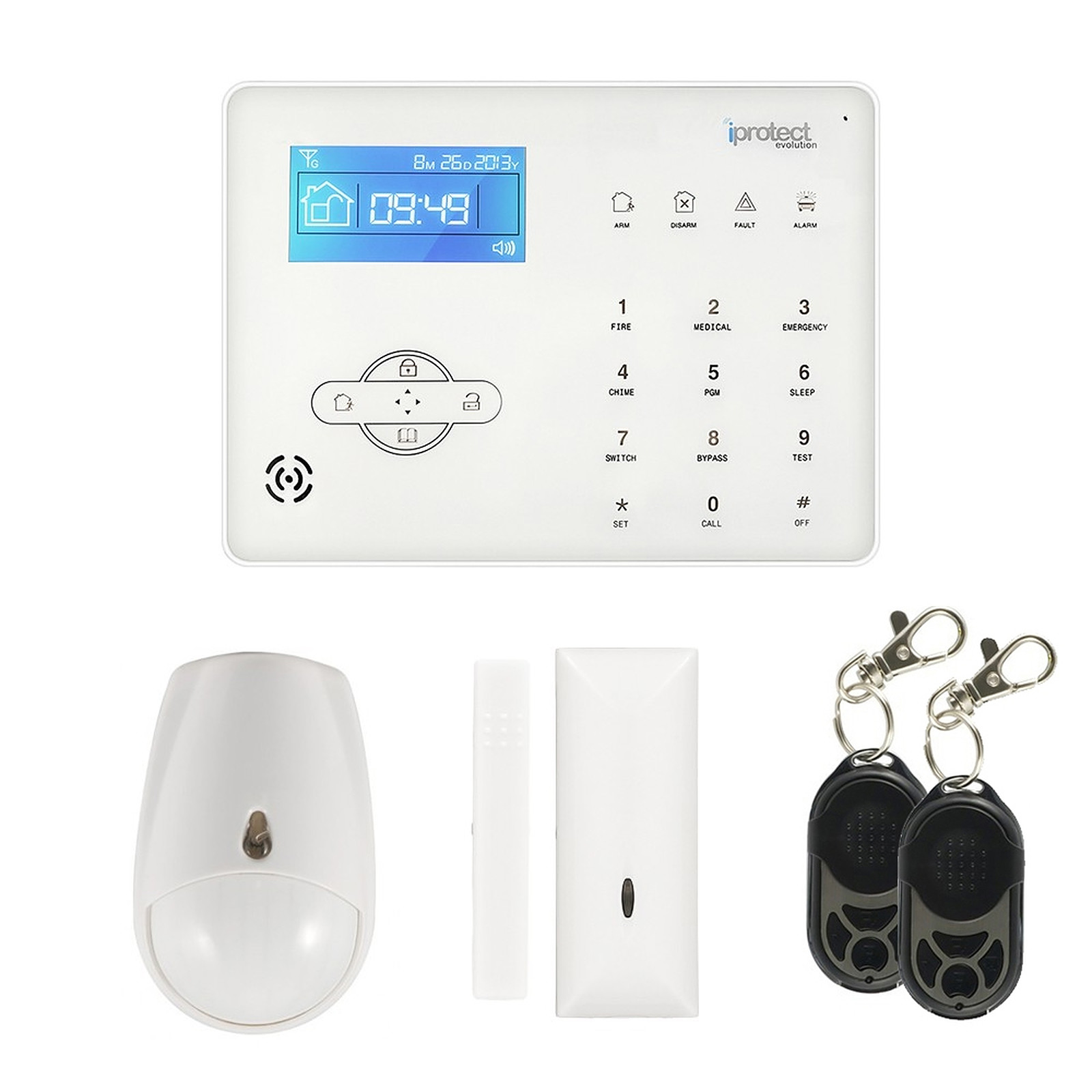 Iprotect - Pack 01 Alarme GSM - IPE-01GSM-NOC1 - Kit alarme iprotect