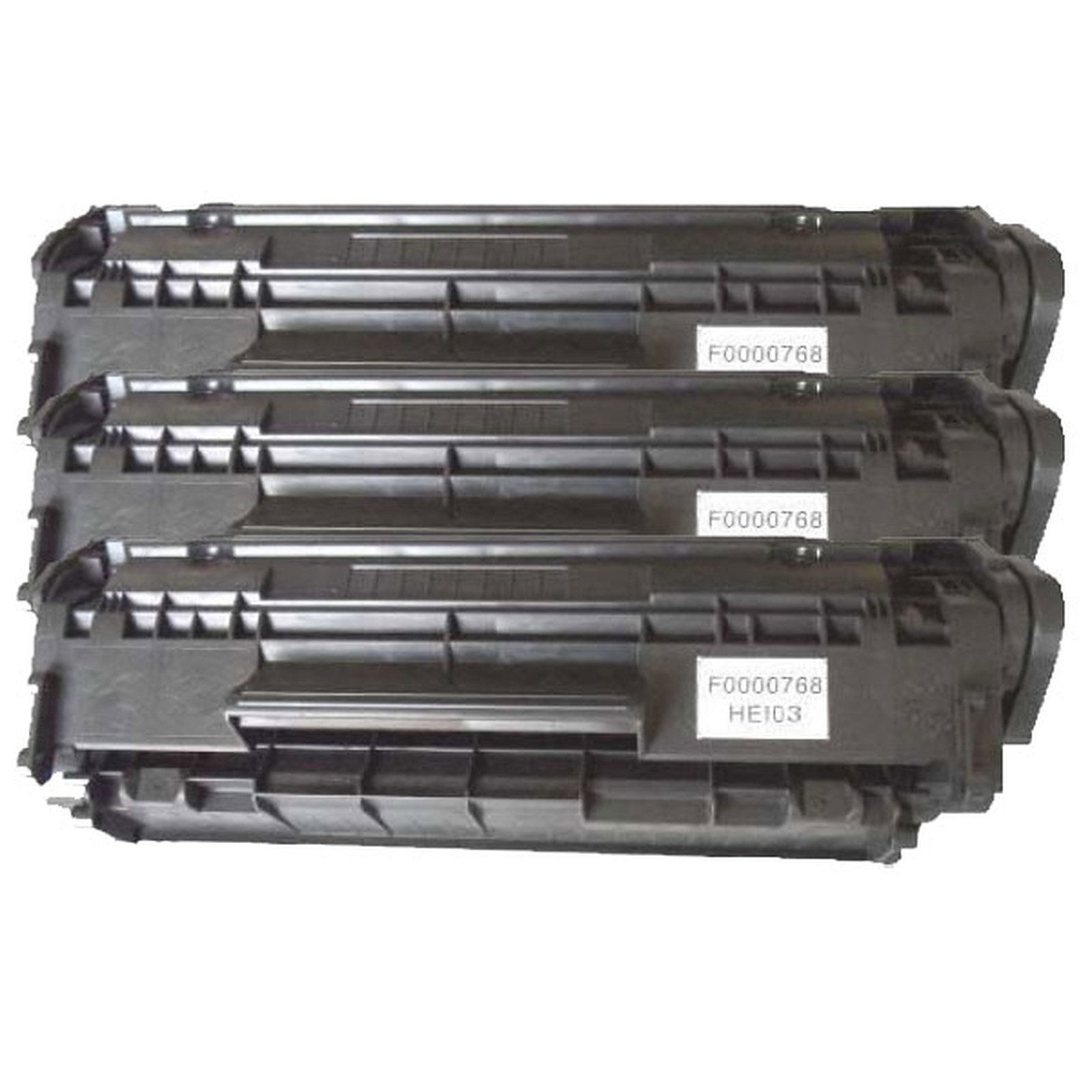 Multipack toners compatibles HP Q2612A / Canon EP-703 (noir) - Toner imprimante Generique