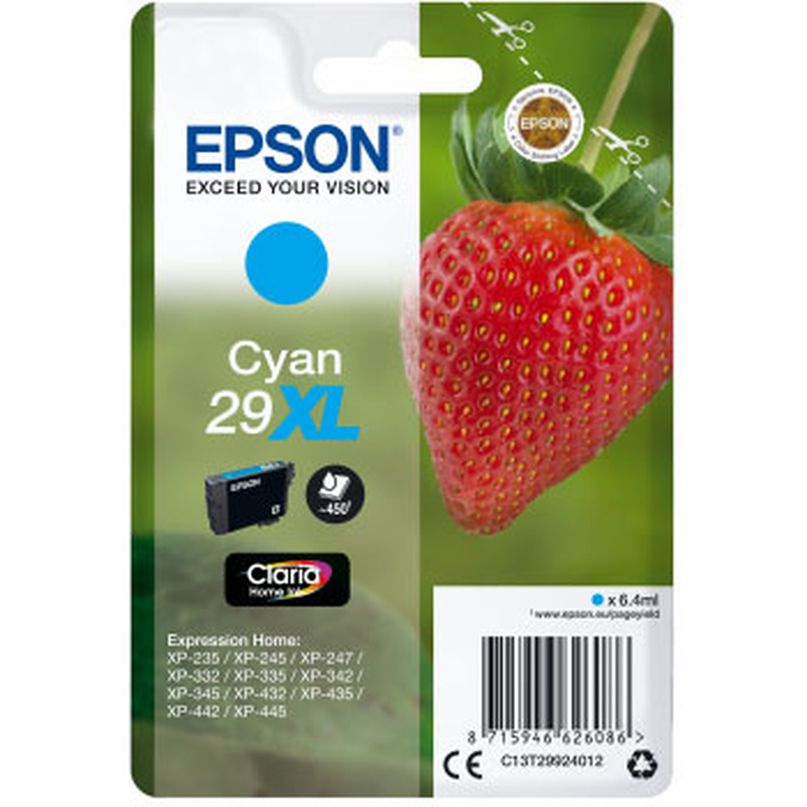 Epson Fraise 29XL Cyan - Cartouche imprimante Epson
