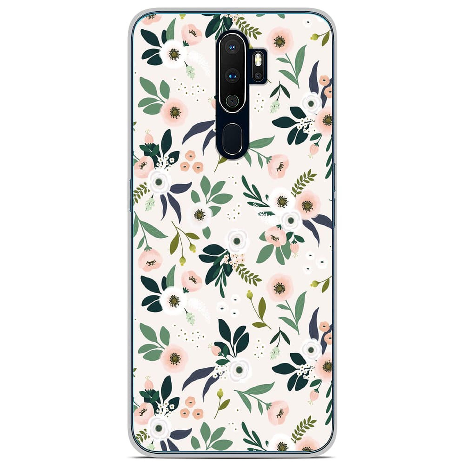 1001 Coques Coque silicone gel Oppo A9 2020 motif Flowers - Coque telephone 1001Coques