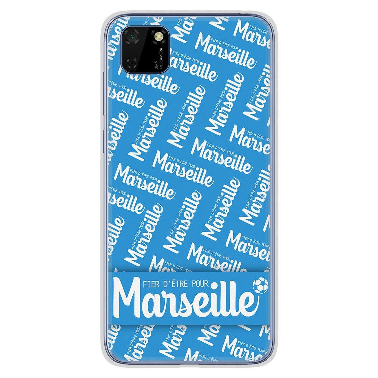 1001 Coques Coque silicone gel Huawei Y5P motif Fier d'etre pour Marseille - Coque telephone 1001Coques