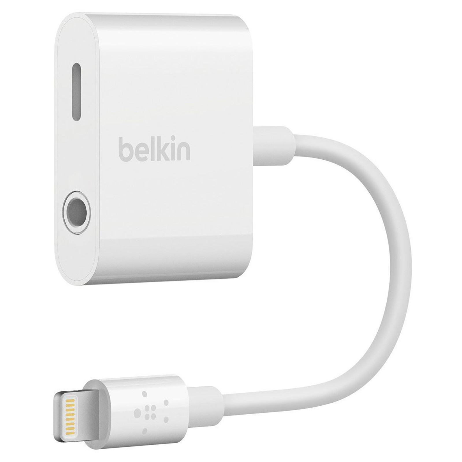 Belkin Adaptateur Lightning vers Jack + Lightning MFI - Cable & Adaptateur Belkin