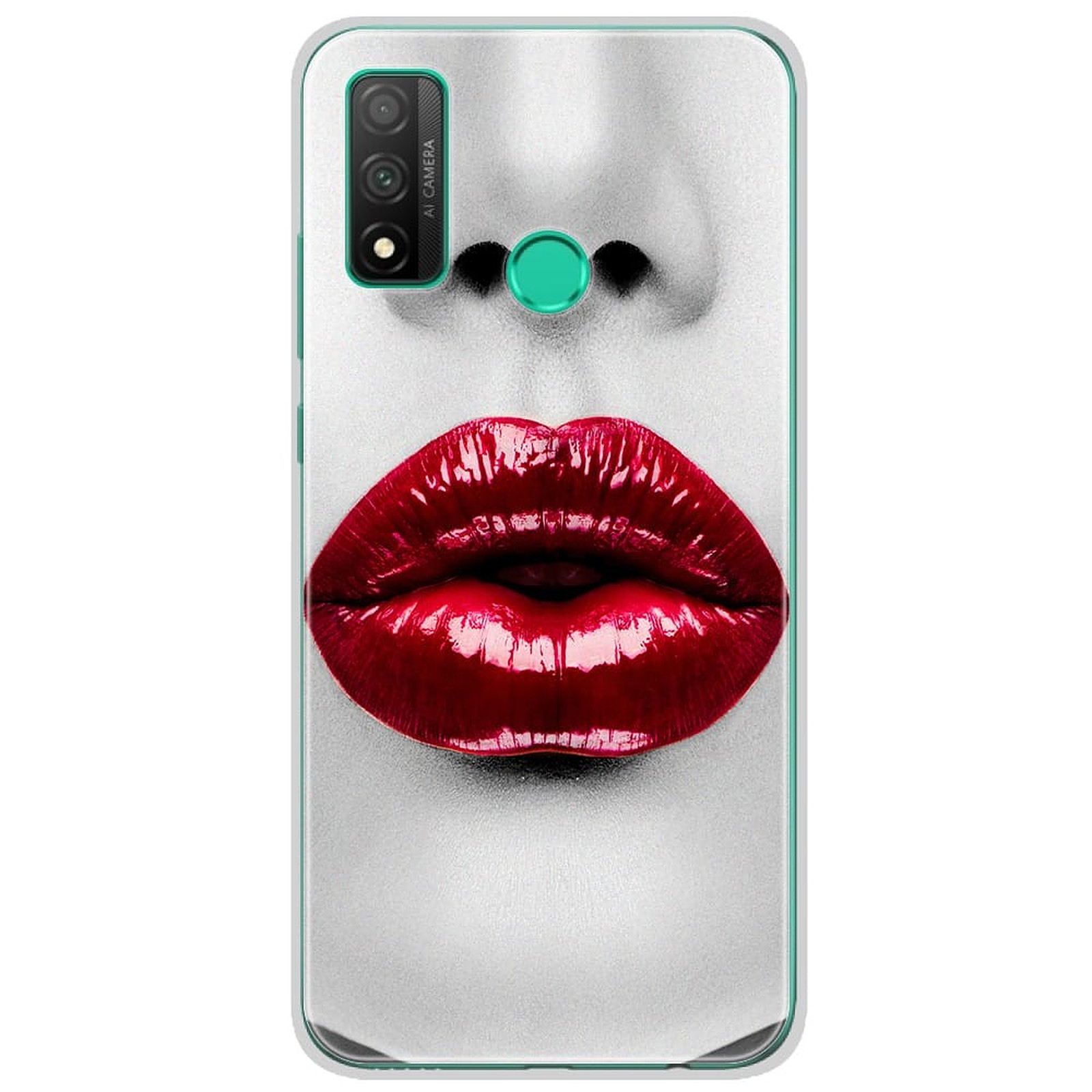 1001 Coques Coque silicone gel Huawei P Smart 2020 motif Lèvres Rouges - Coque telephone 1001Coques