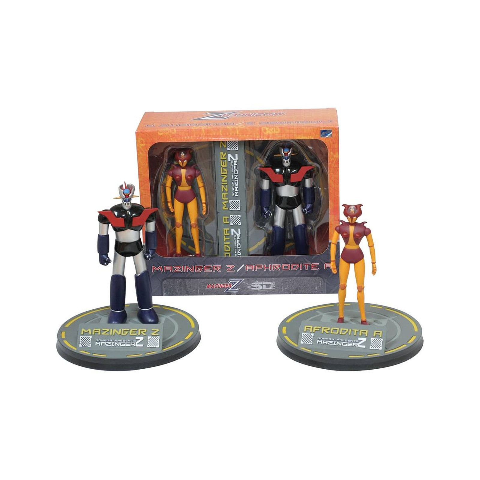 Mazinger Z - Pack 2 figurines Mazinger Z & Afrodita A 15 - 18 cm - Figurines SD Toys