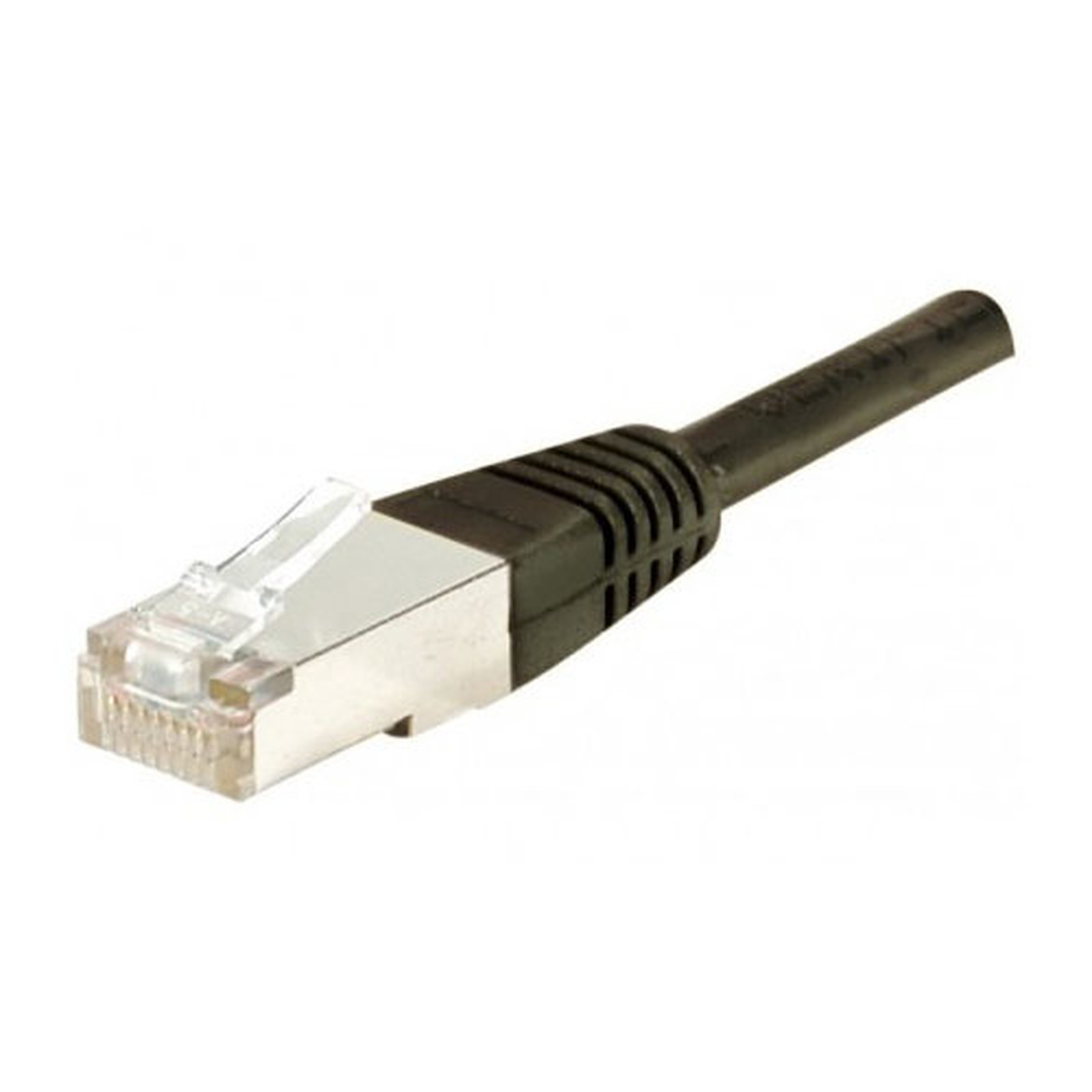 Cable RJ45 categorie 5e F/UTP 1 m (Noir) - Cable RJ45 Generique