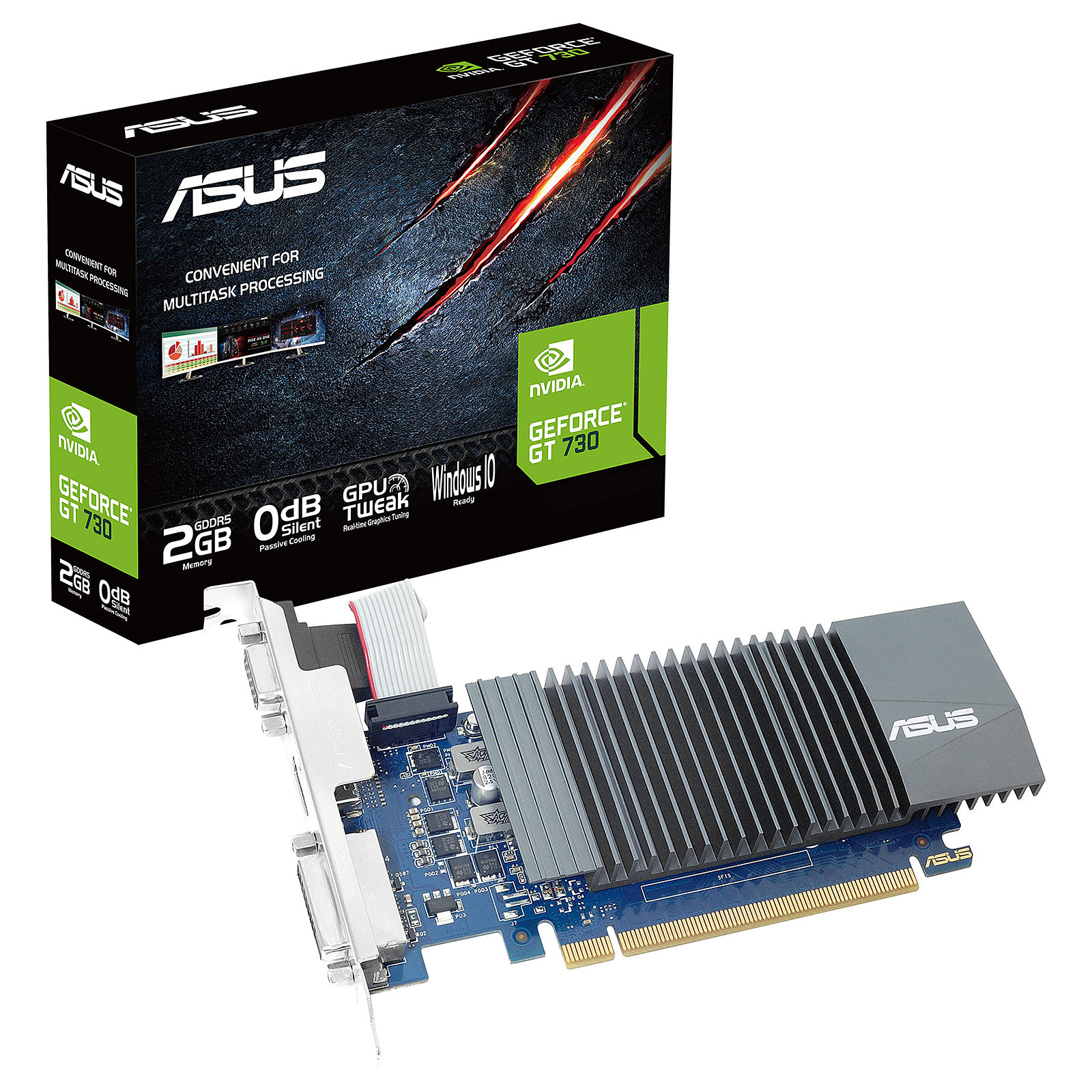 ASUS GeForce GT 730-SL-2GD5-BRK-E - Carte graphique ASUS