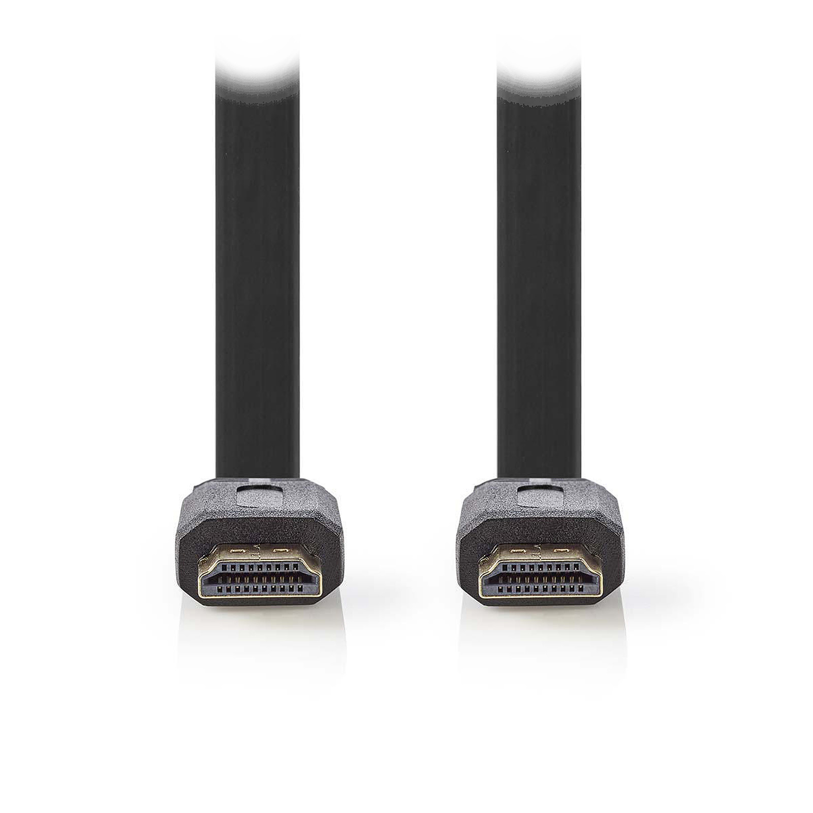 Nedis Cable HDMI plat haute vitesse avec Ethernet Noir (1.5 mètre) - HDMI NEDIS