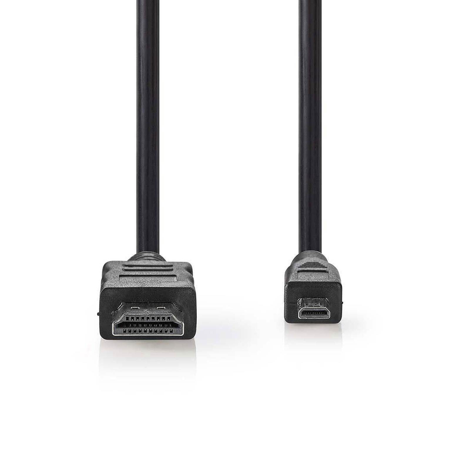 Nedis Cable Micro HDMI male / HDMI male haute vitesse avec Ethernet Noir (1.5 mètre) - HDMI NEDIS