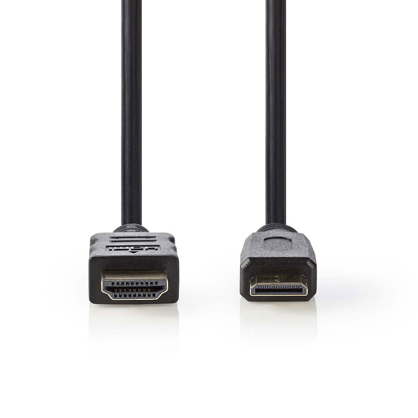 Nedis Cable Mini HDMI male / HDMI male haute vitesse avec Ethernet Noir (2 mètres) - HDMI NEDIS