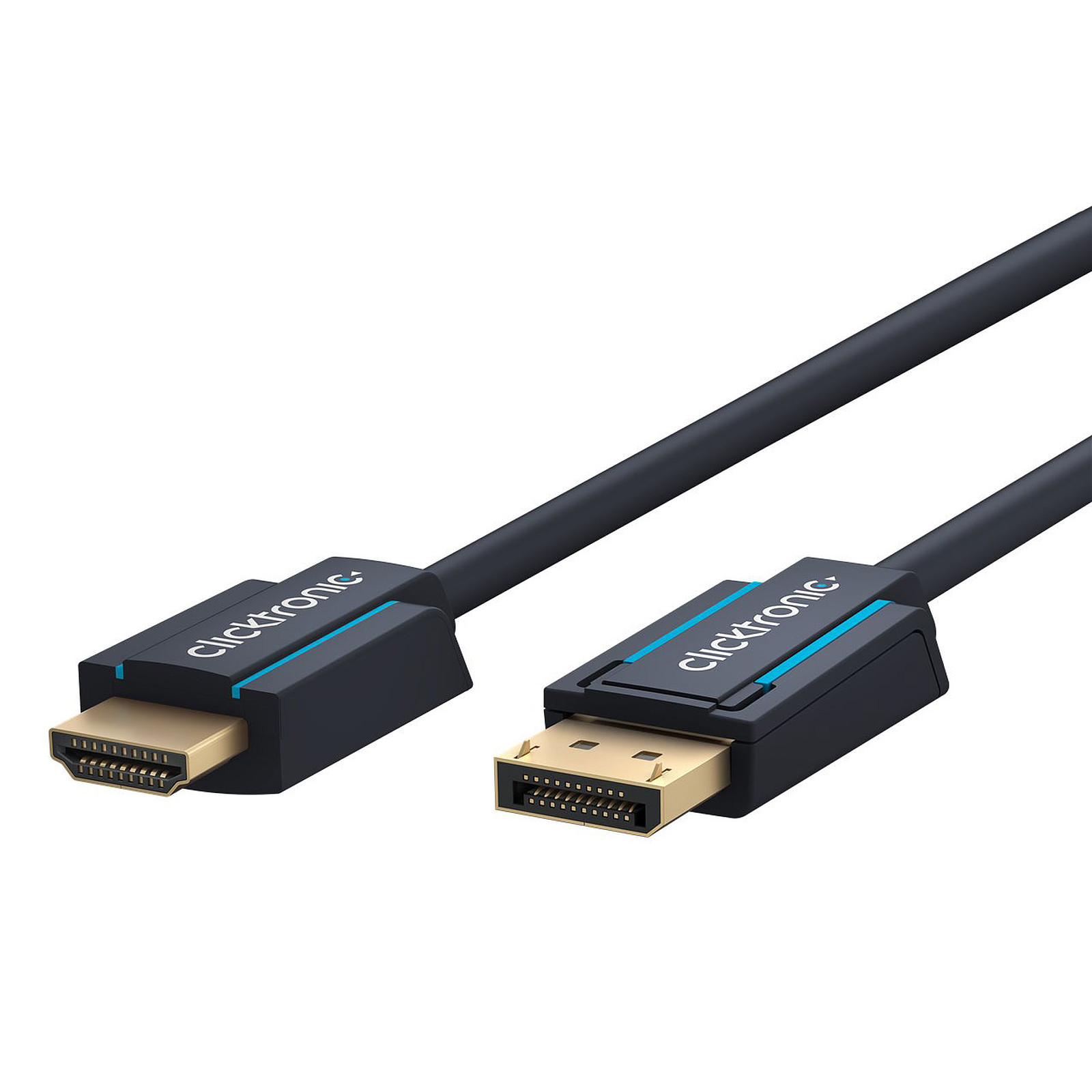Clicktronic cable adaptateur actif DisplayPort / HDMI 2.0 (5 mètres) - HDMI Clicktronic