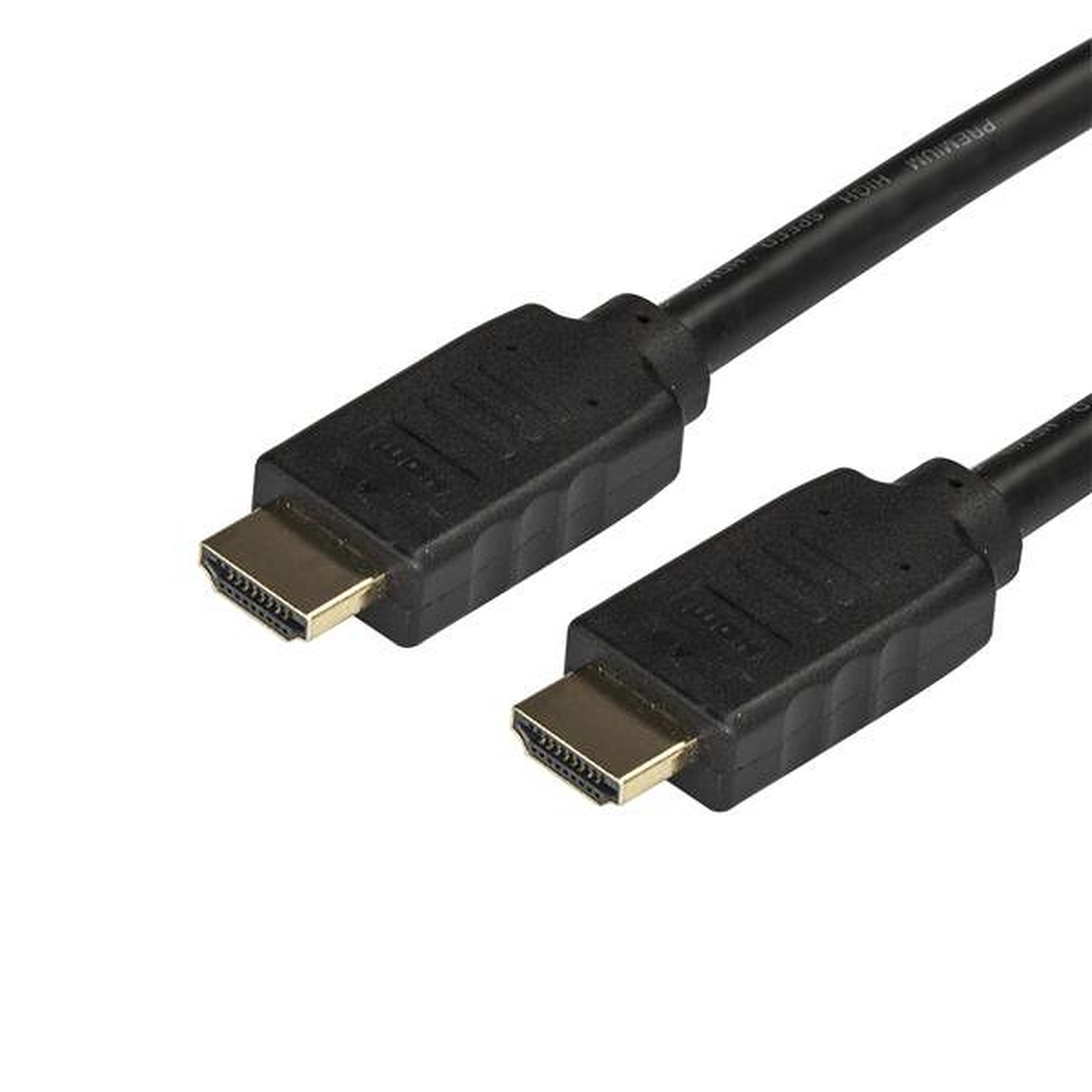 StarTech.com Cable HDMI 2.0 Ethernet - 4K 60 Hz male/male (plaque or) - (5 mètres) - HDMI StarTech.com