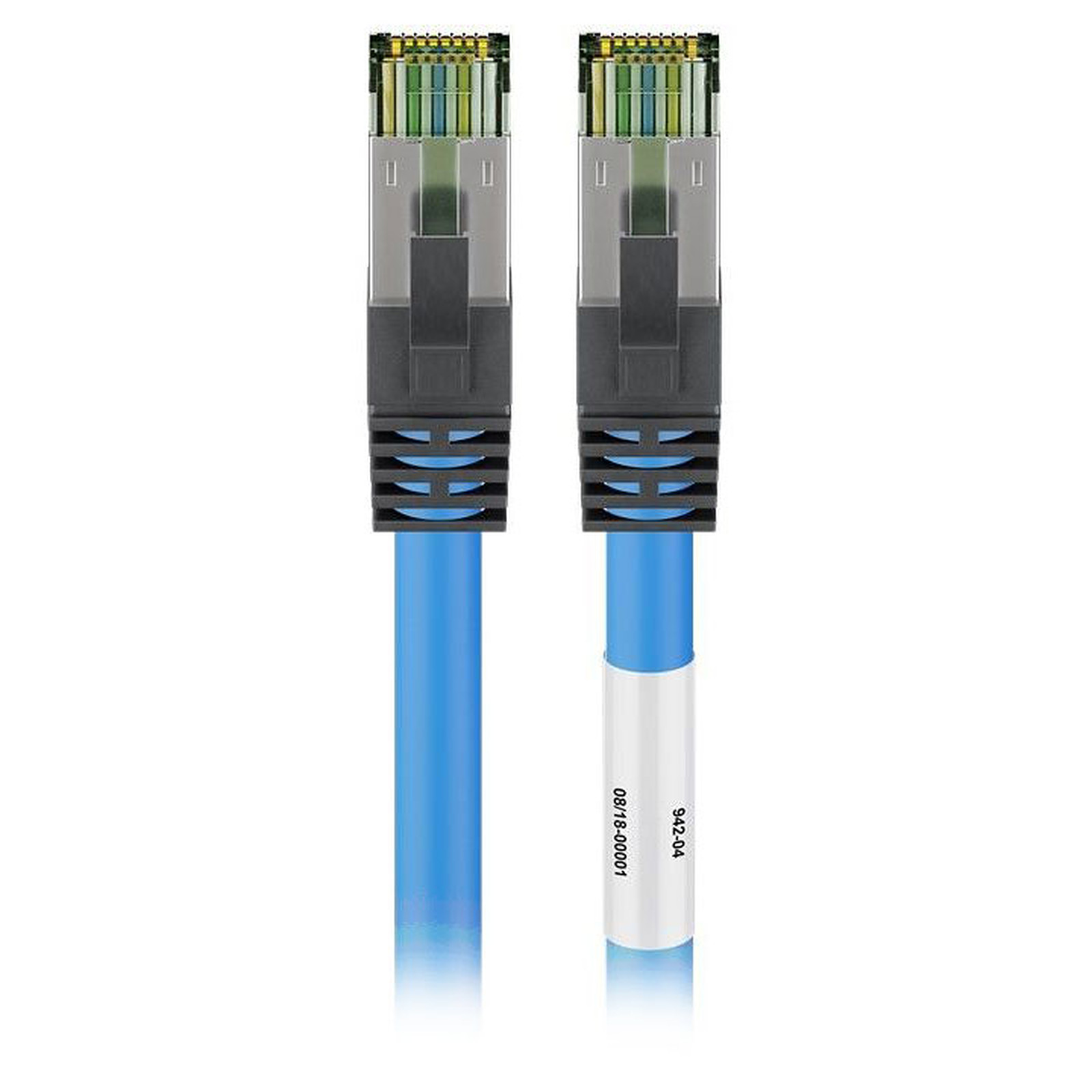 Goobay Cable RJ45 Cat 8.1 S/FTP 1 m (Bleu) - Cable RJ45 Goobay